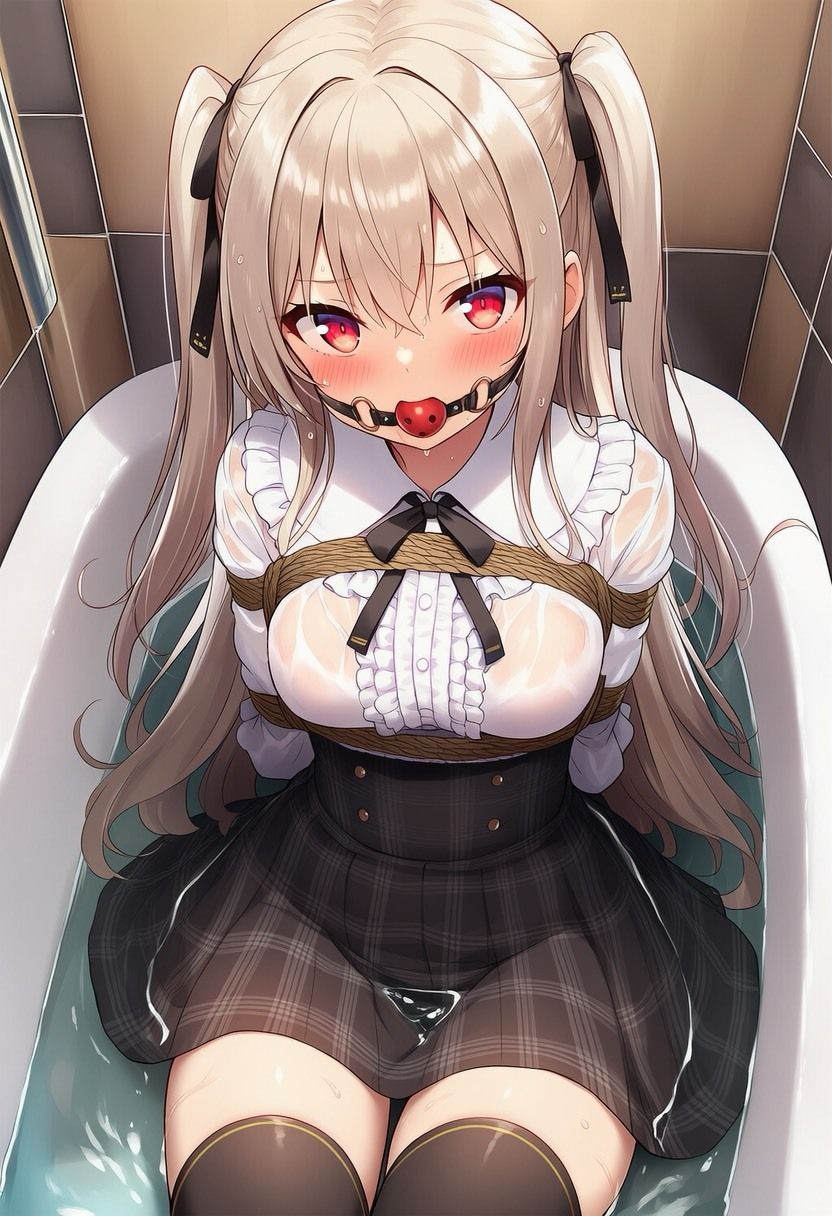 【音声付き】緊縛された女の子動画集 〜お風呂編〜 サンプル1ページ目