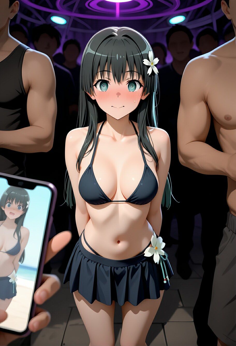 とあるビーチの催〇SEX 2 〜ほてるカラダに素直な佐〇涙子〜 サンプル3ページ目