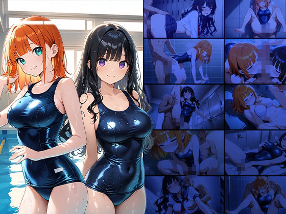 爆乳オレンジ黒髪水泳部が新人コーチと個別レッスン契約【4K】 サンプル1ページ目