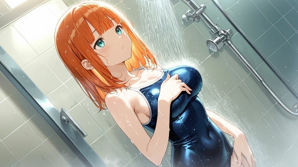 爆乳オレンジ黒髪水泳部が新人コーチと個別レッスン契約【4K】 サンプル6ページ目