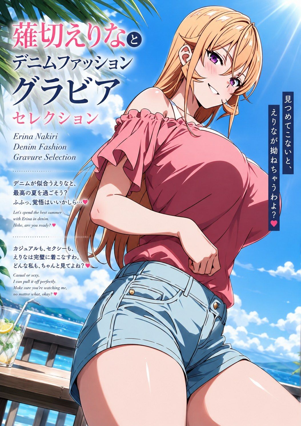 薙切えりなデニムファッショングラビアセレクション サンプル2ページ目