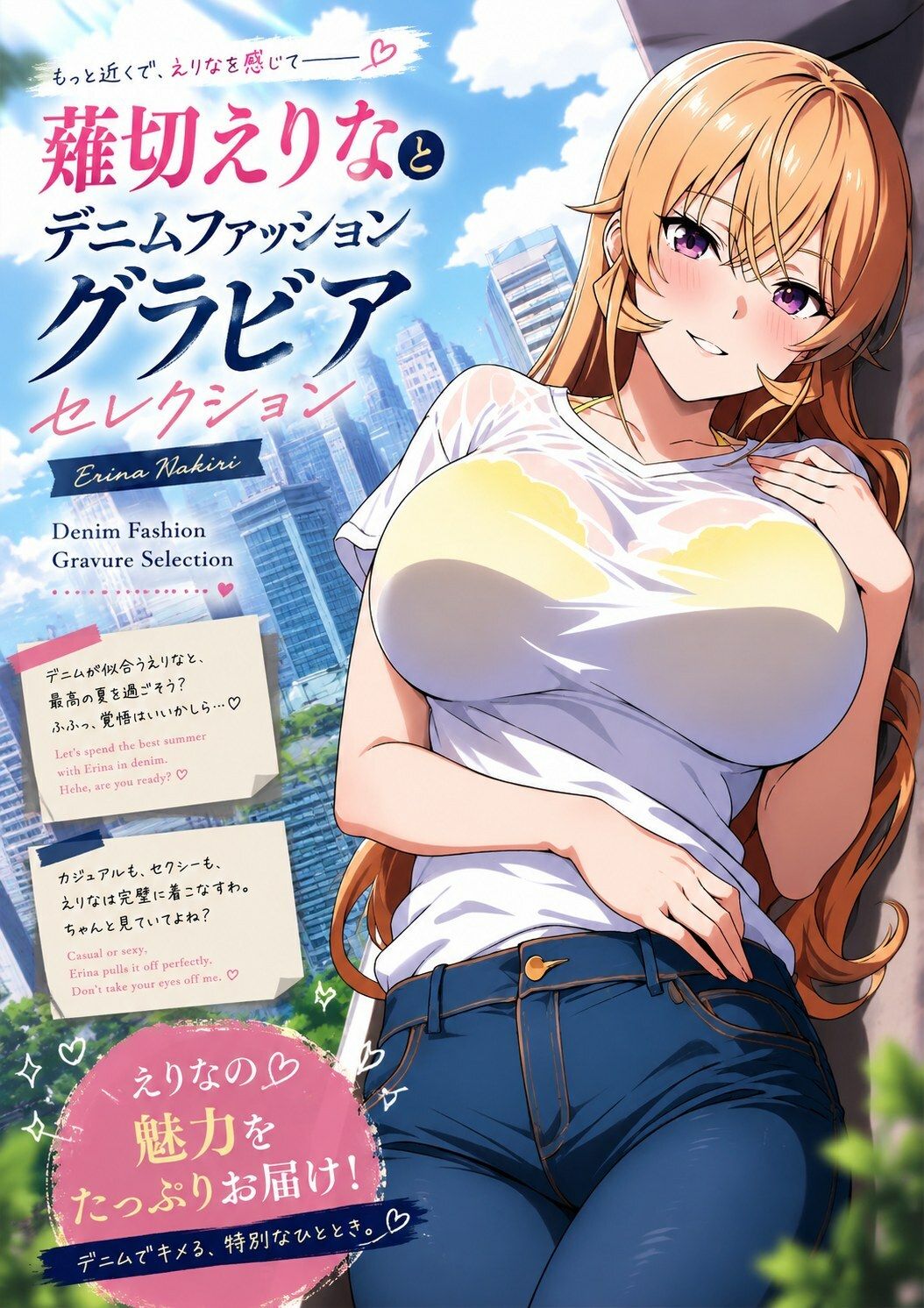 薙切えりなデニムファッショングラビアセレクション サンプル3ページ目