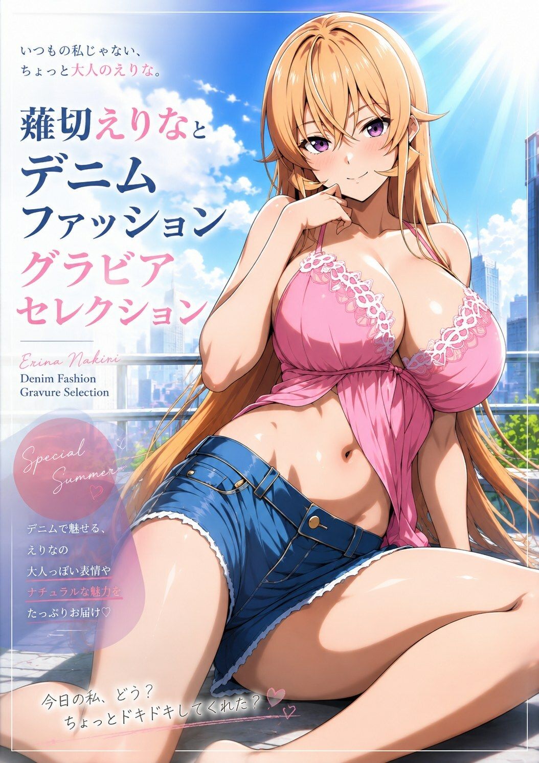 薙切えりなデニムファッショングラビアセレクション サンプル6ページ目
