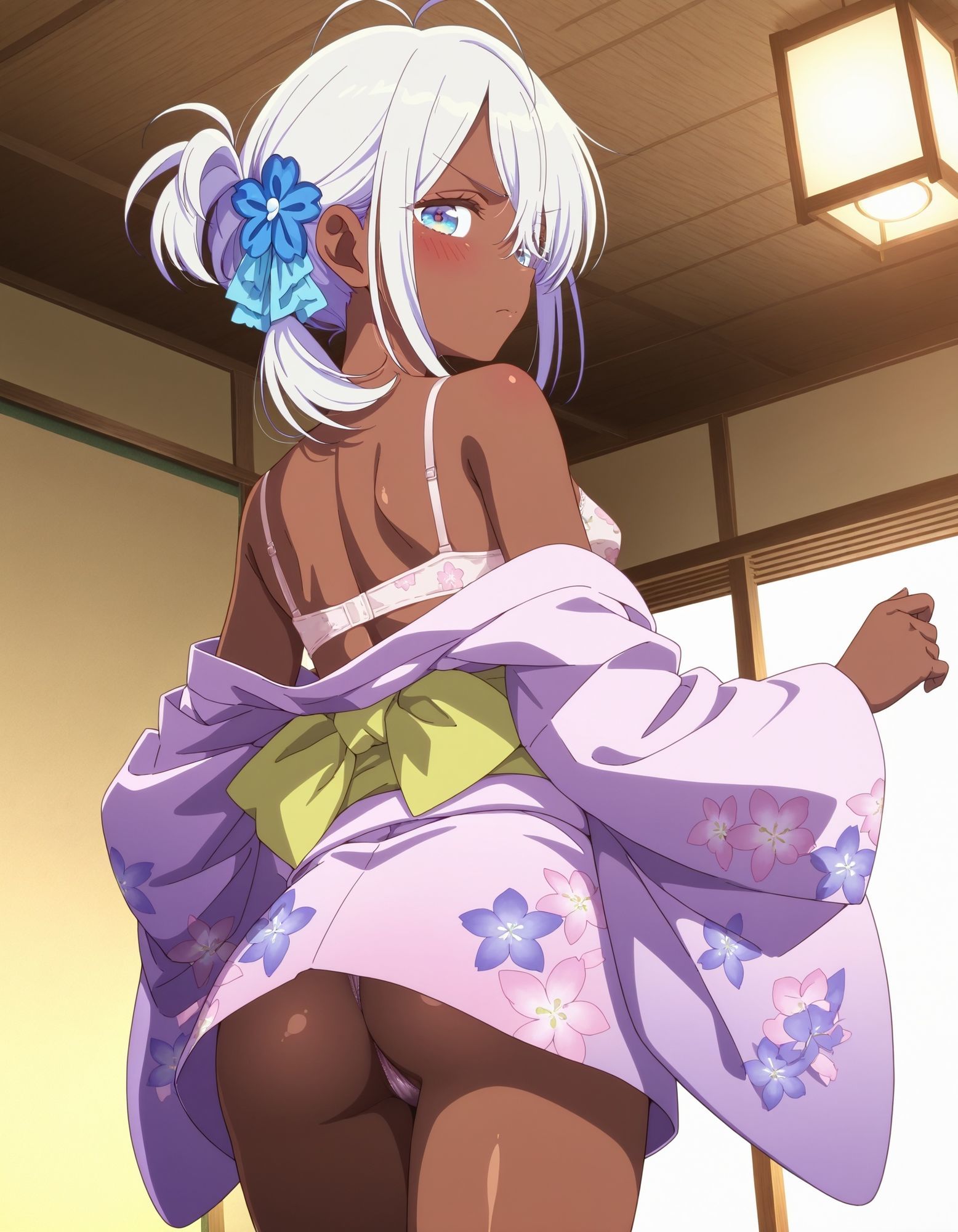 浴衣でパンチラ サンプル6ページ目