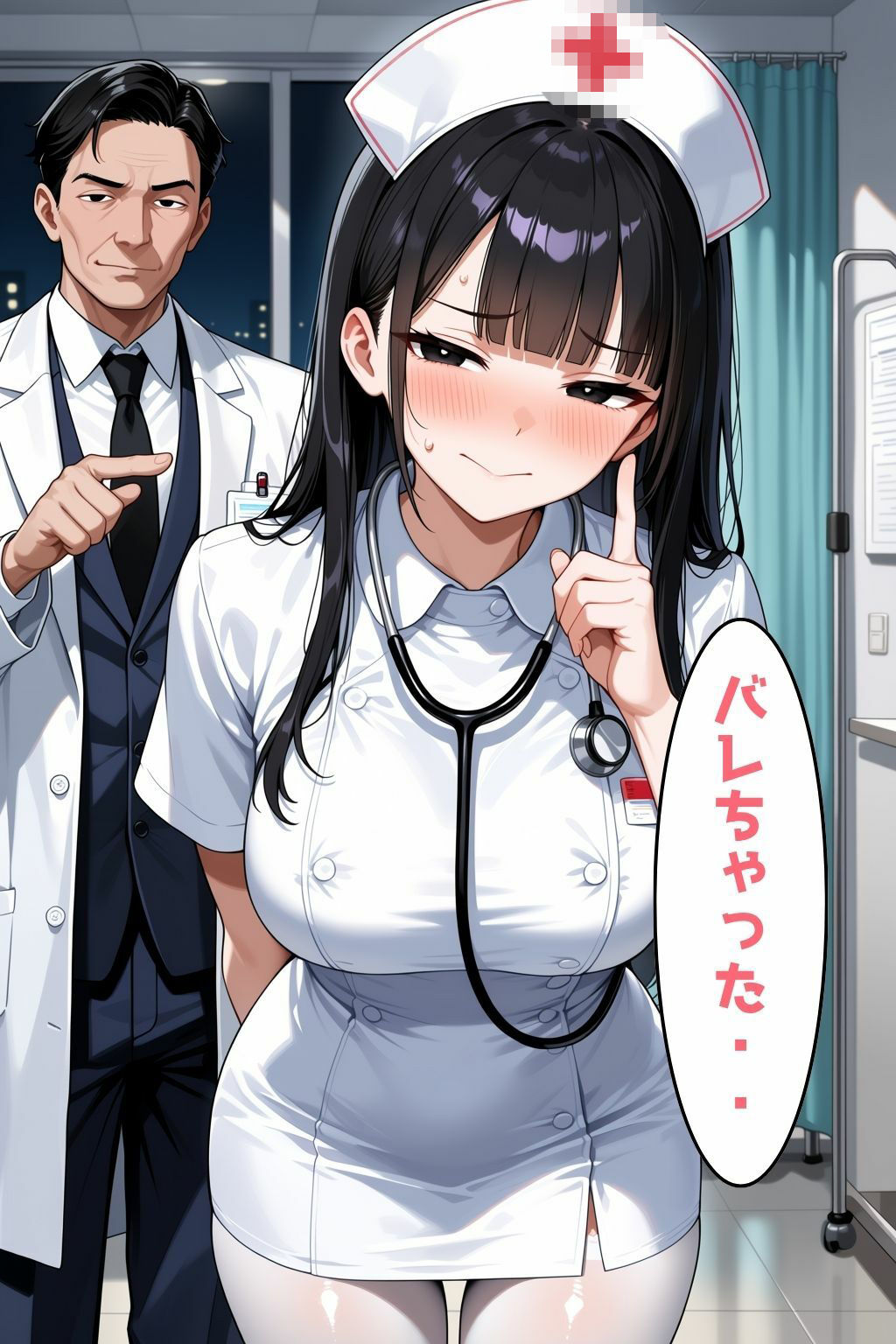 中出し大好き夜勤ナースが院長にバレて内緒にしてほしいと股を開いたら本気スイッチが入って壊されるまで犯●れた話 サンプル8ページ目