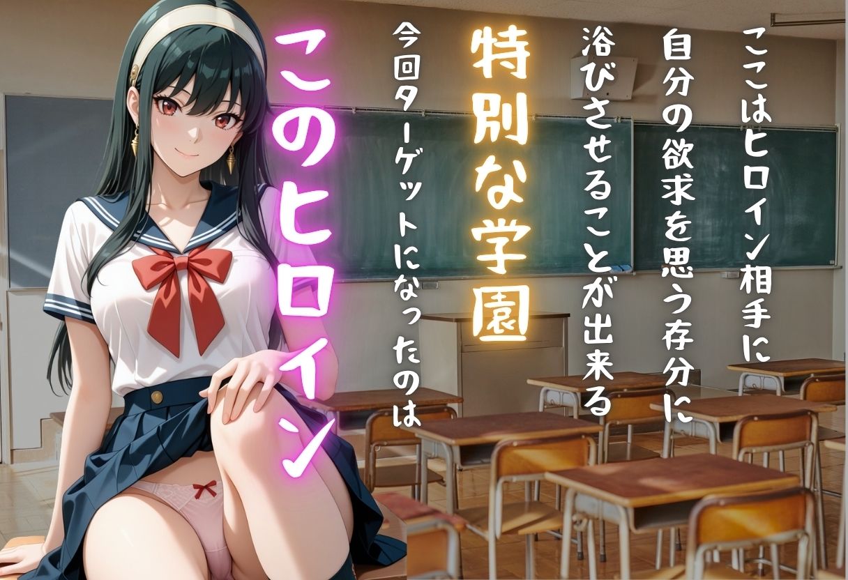 【学園ヒロイン〜俺たちの肉便器】〜SPY×FA◯ILY〜ヨ◯・フォージャー編〜 サンプル1ページ目