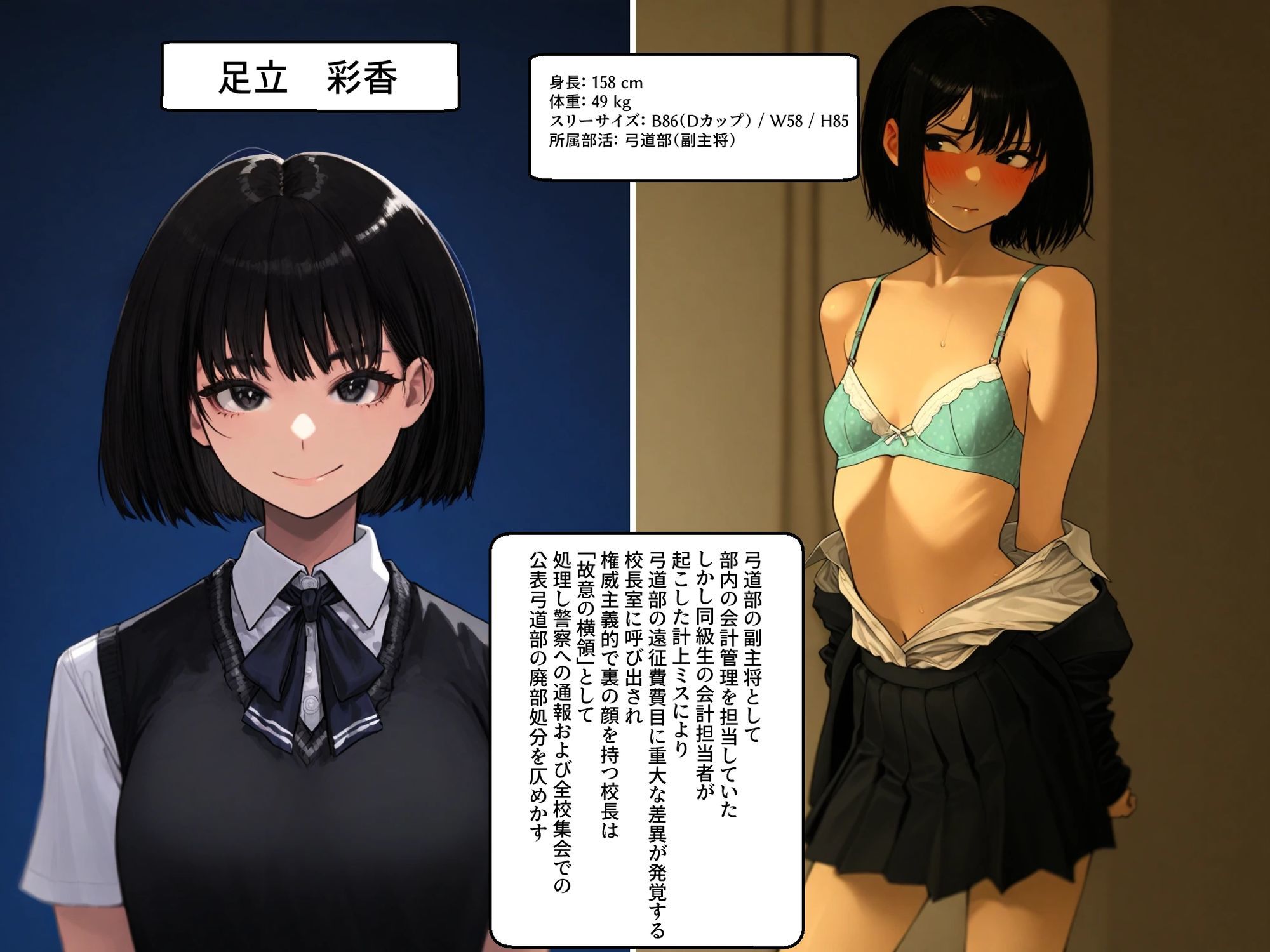 校長の秘密のコレクション サンプル1ページ目