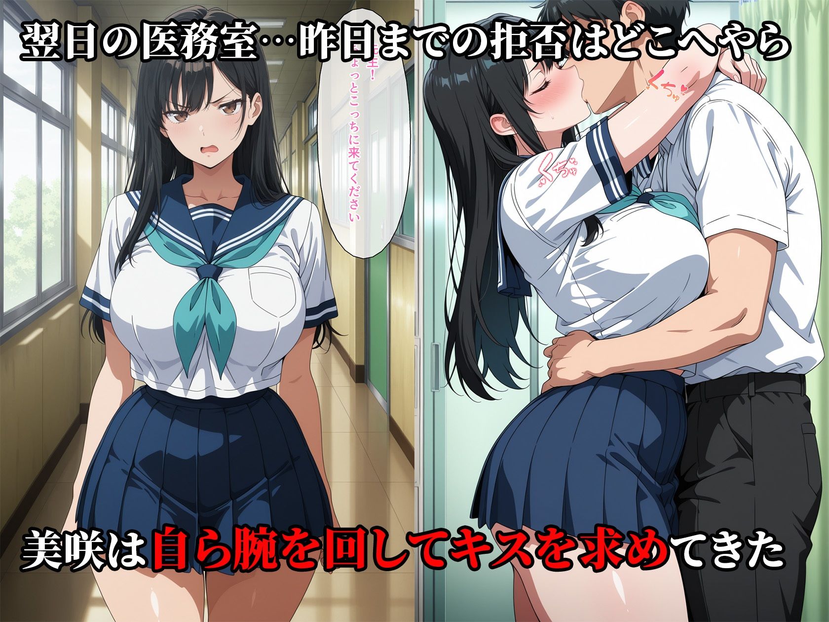 肉棒堕ち  〜成績優秀な巨乳J〇を遅刻を盾に完全に堕とす話〜 サンプル7ページ目