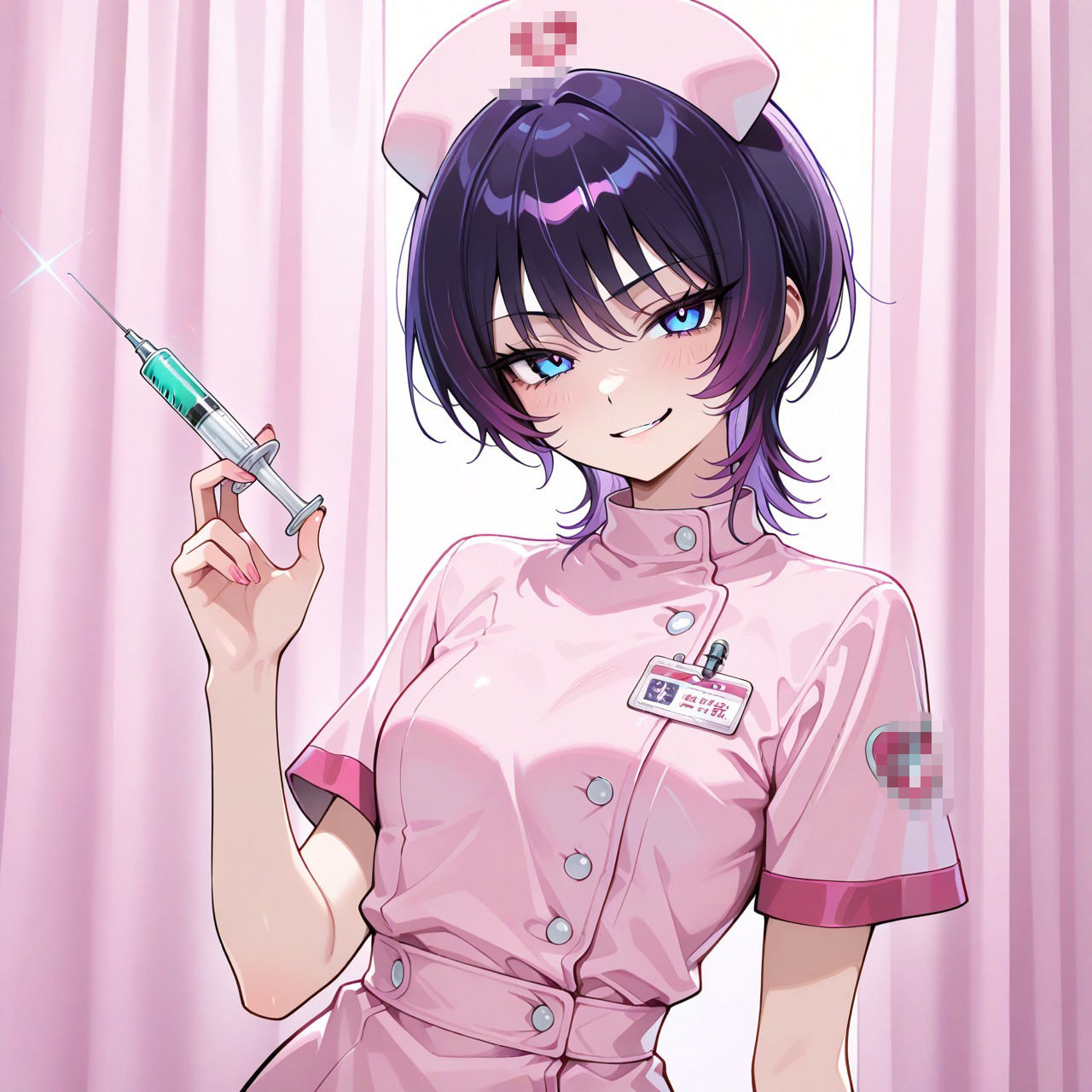 紫ショートちゃんの秘密のコスプレ撮影会 〜バニー・レースクイーン・巫女・ナース〜【R18 AI CG集】 サンプル8ページ目