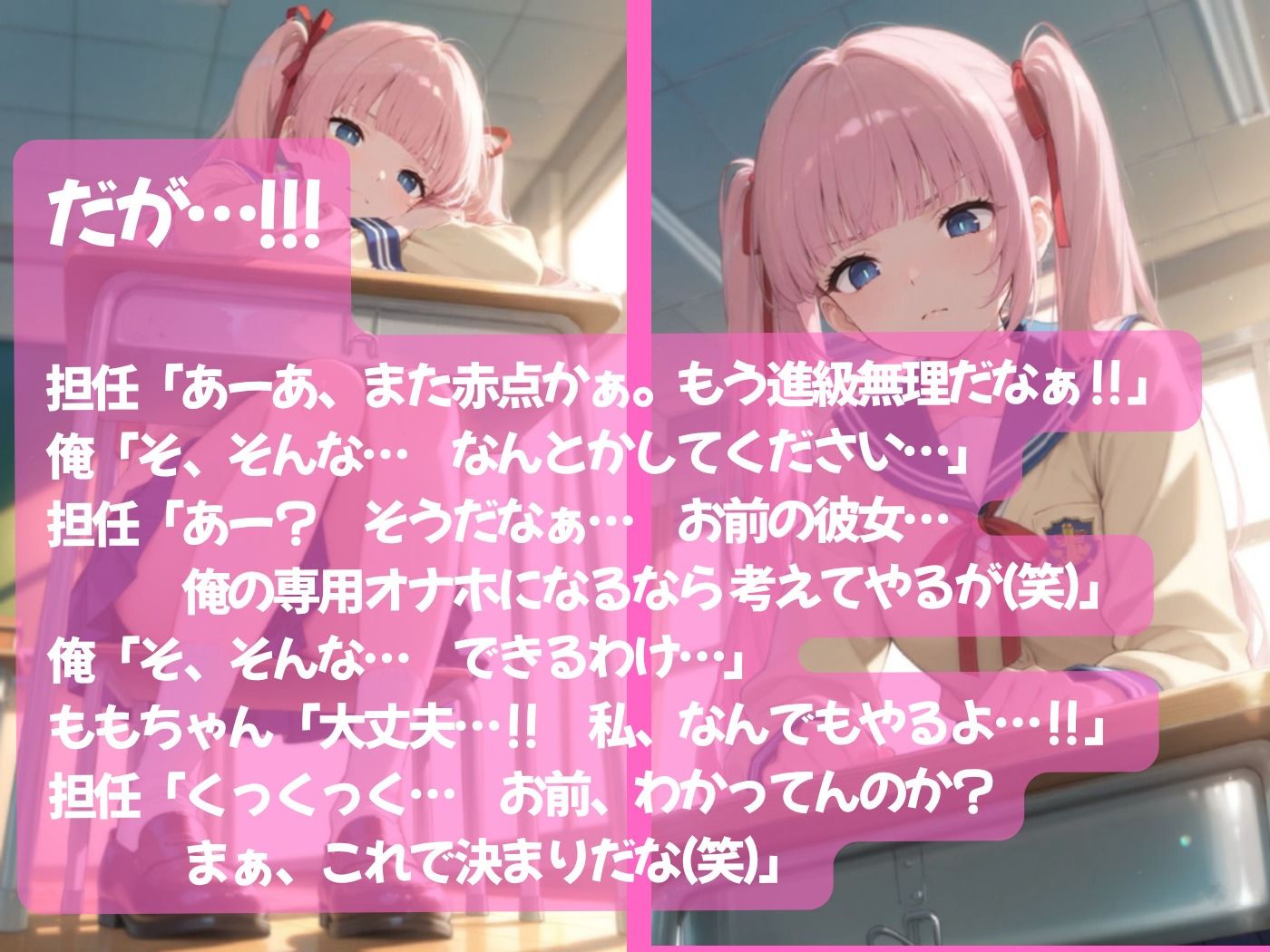 純粋無垢な俺の彼女が担任教師のオナホになった件 サンプル3ページ目