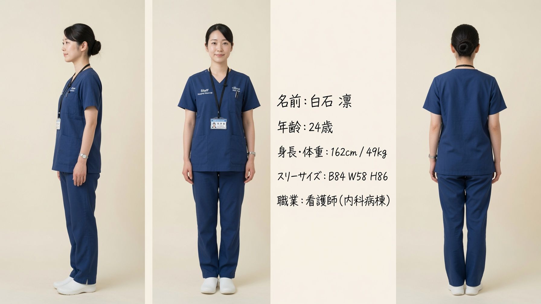 私のお仕事図鑑_看護師白石凛 サンプル2ページ目