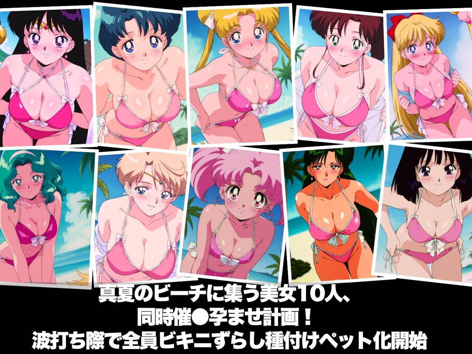 真夏の海辺で堕ちて 〜おじさんの虜になって妊娠するまで〜 セ●ラームーン編 サンプル1ページ目