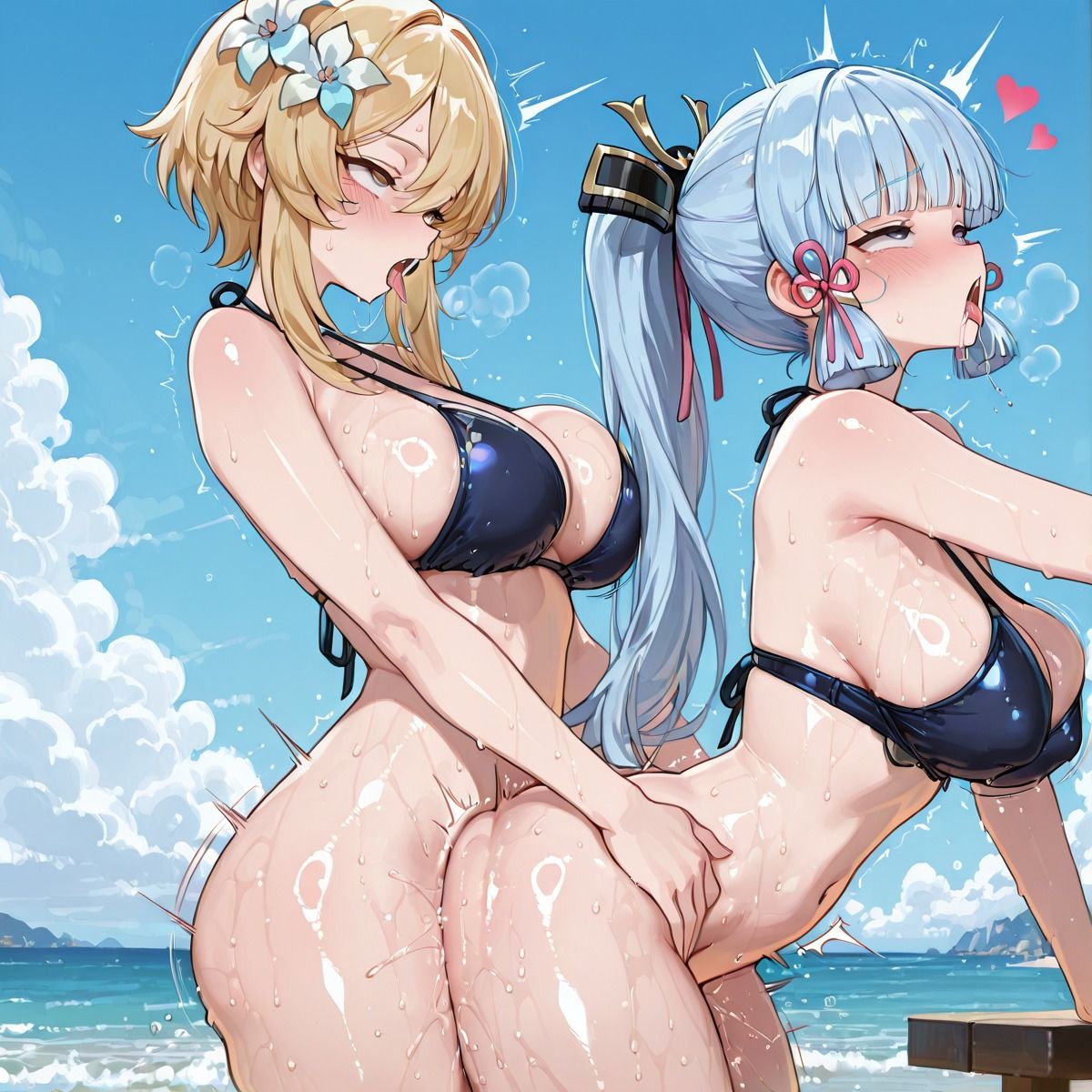 ほ〇る×綾〇 ふたなり百合CG集2 サンプル7ページ目