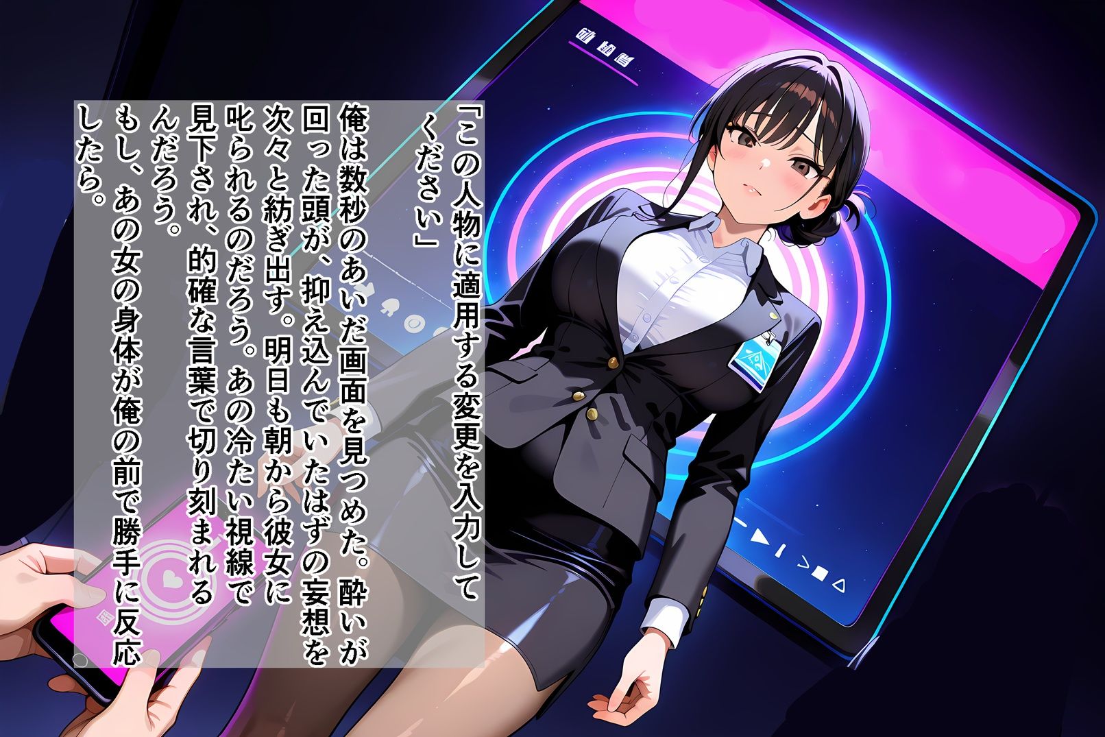 キャラクター・カスタマイズ 〜無欠の女王上司を、プロンプトで書き換える二週間〜_前編 サンプル8ページ目