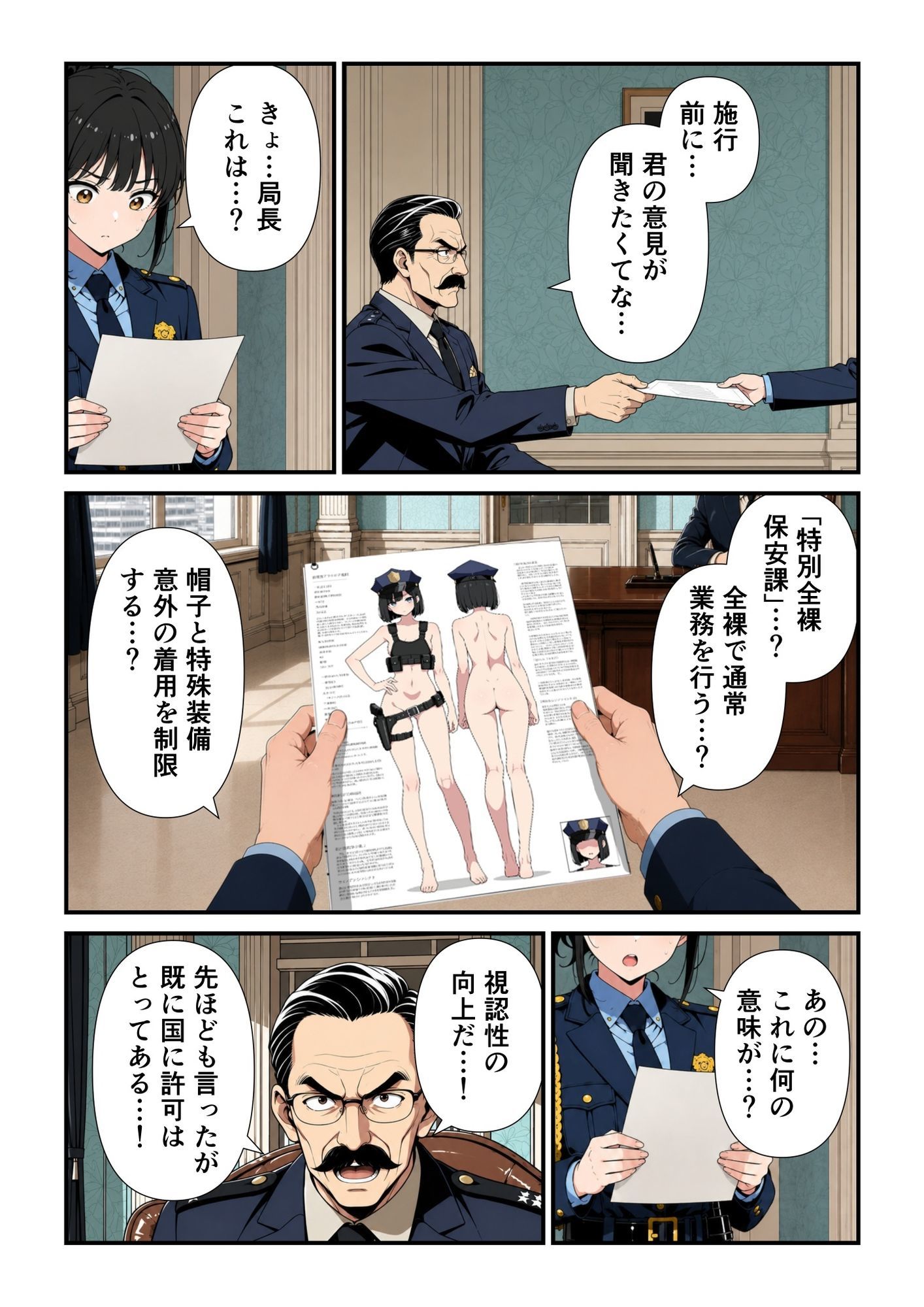 特別全裸保安課 サンプル5ページ目