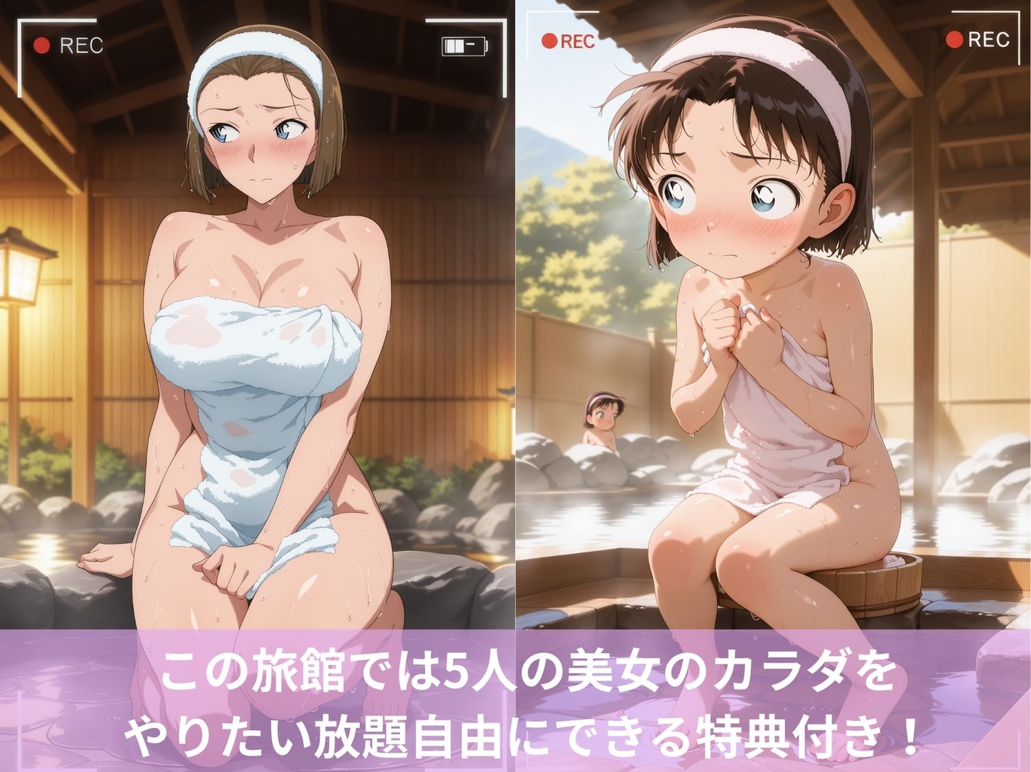 性欲へとバグった娘とハーレム旅館（名探偵コ●ン編I） サンプル2ページ目