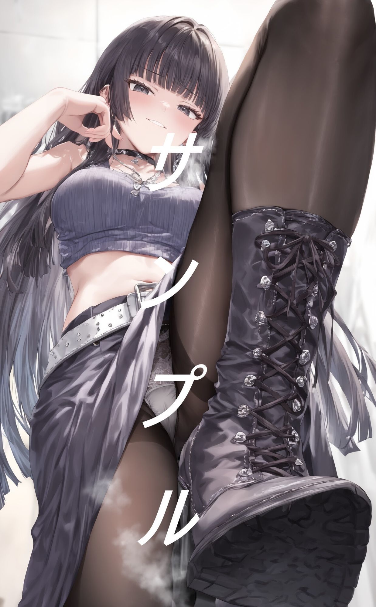 黒ストブーツ踏まれ画集 サンプル4ページ目