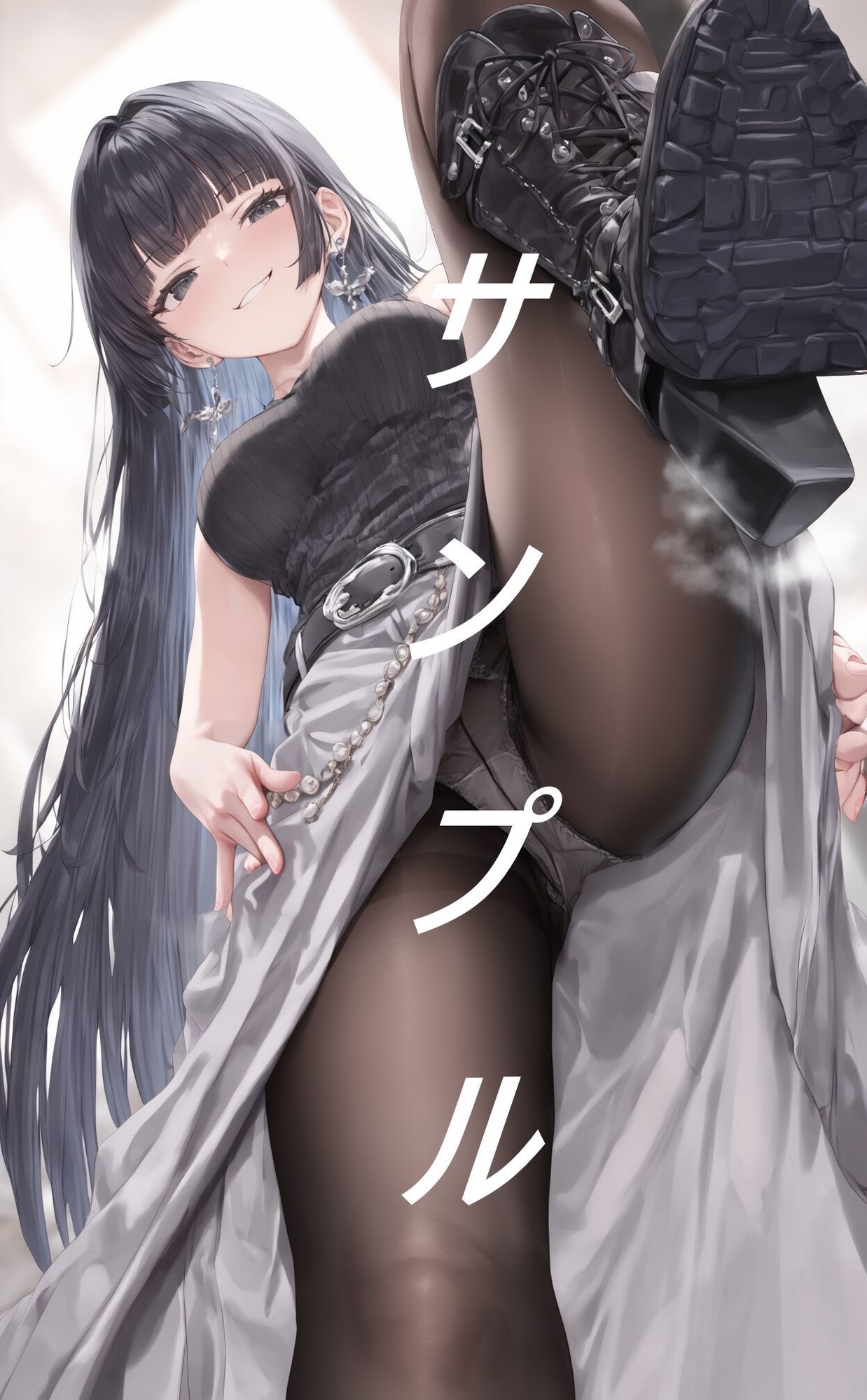 黒ストブーツ踏まれ画集 サンプル5ページ目