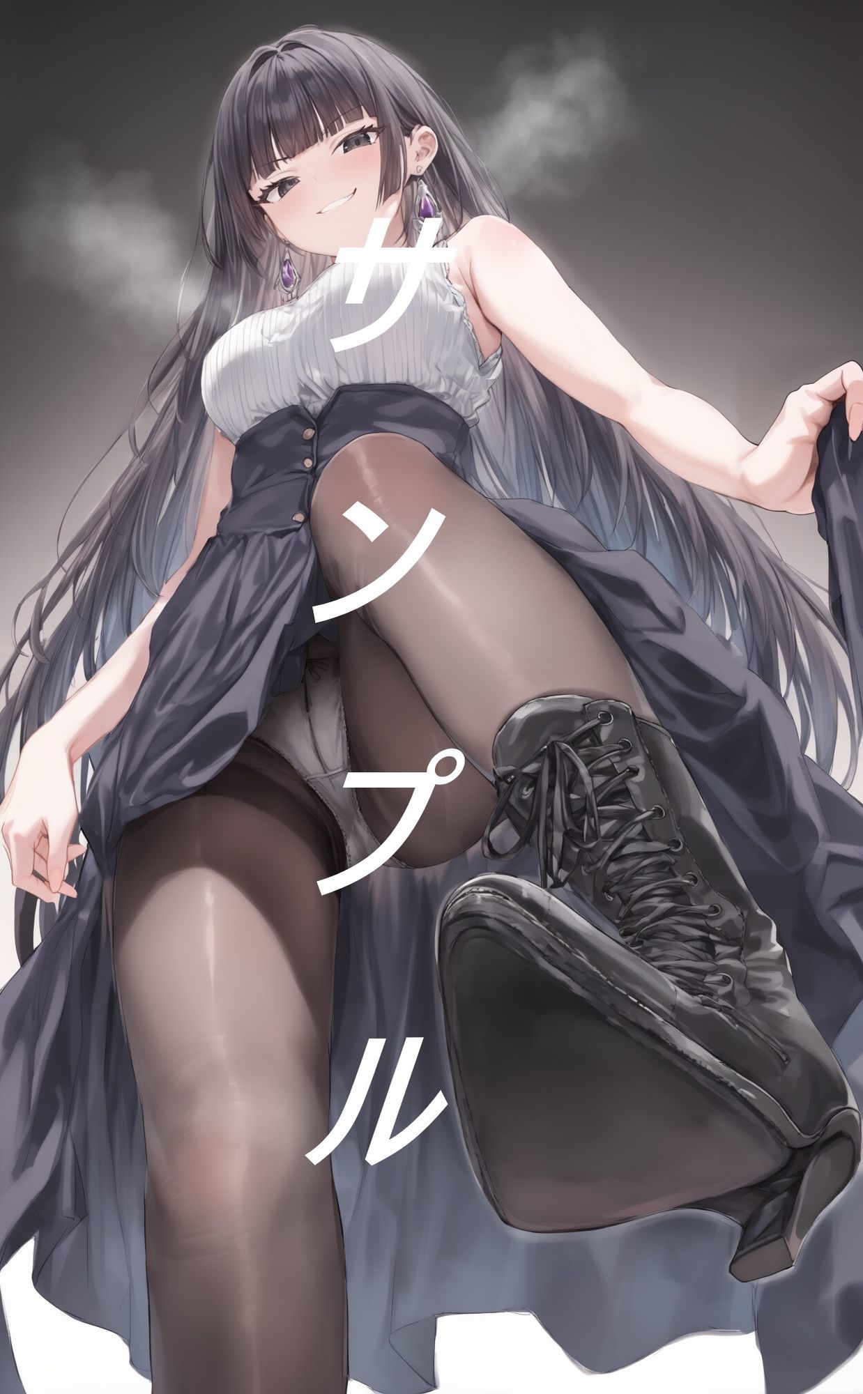 黒ストブーツ踏まれ画集 サンプル6ページ目