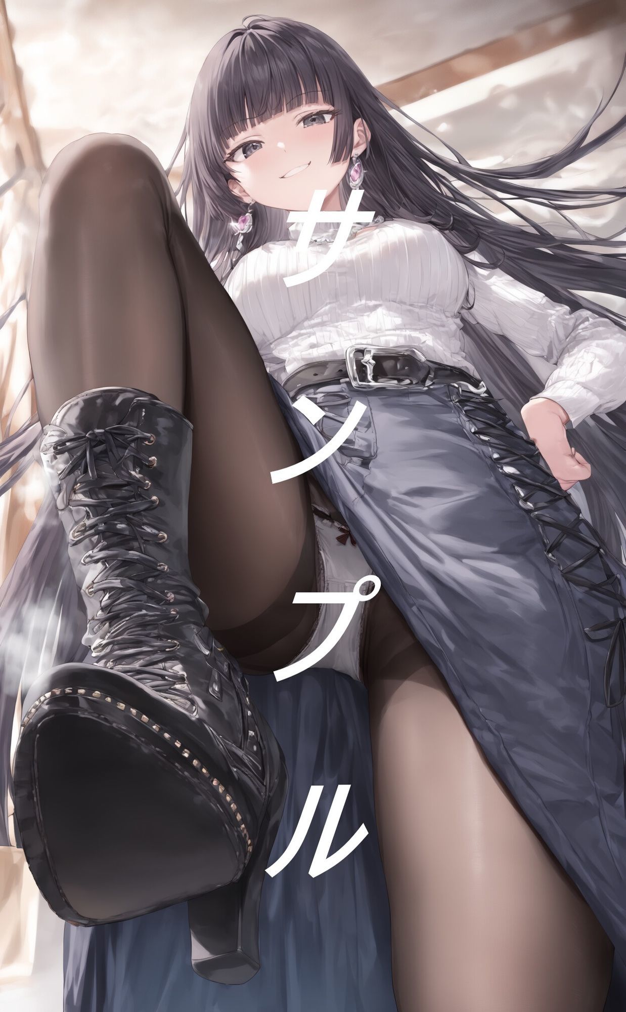 黒ストブーツ踏まれ画集 サンプル7ページ目