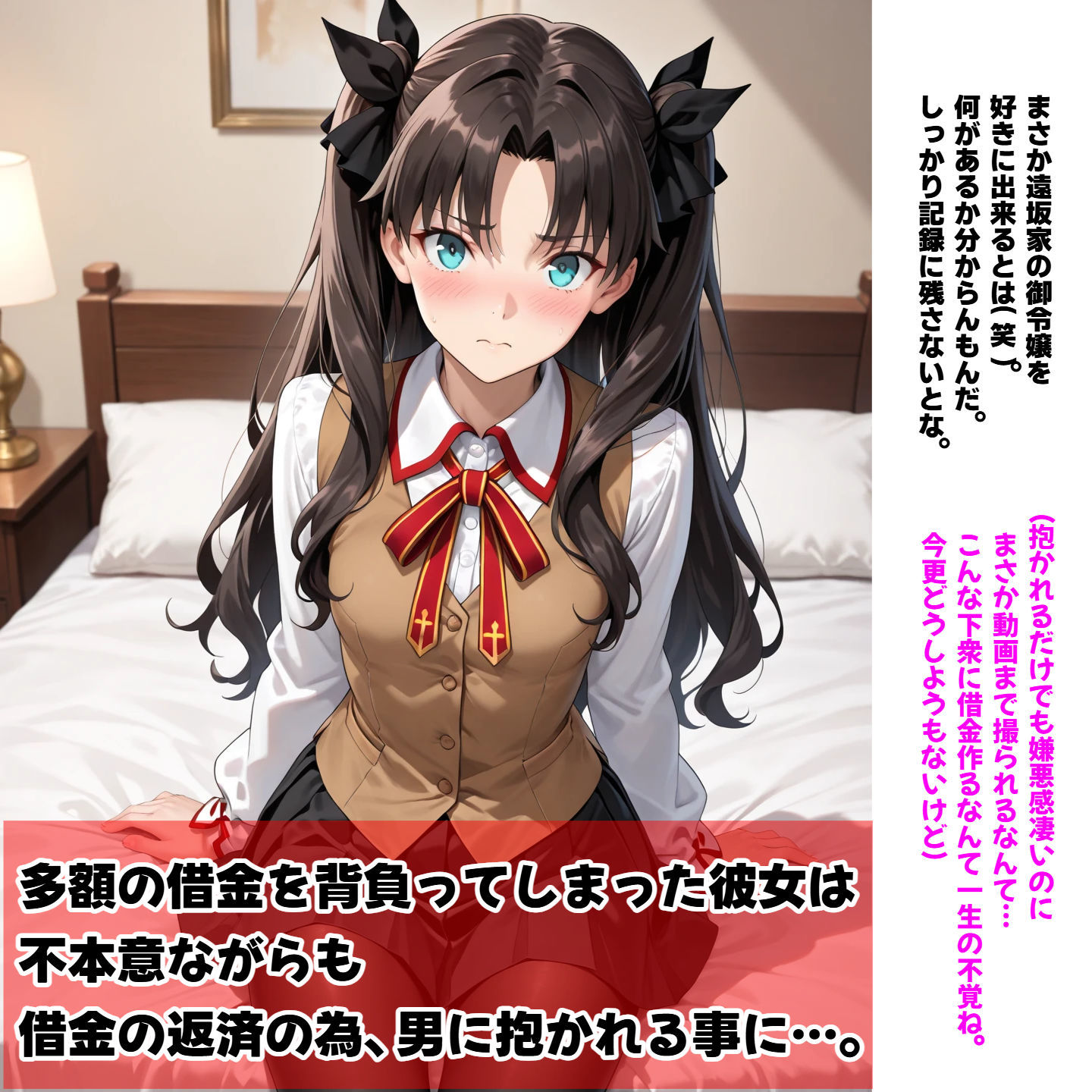 （セリフ付き）寝取られた遠坂 体を売って借金返済！ サンプル2ページ目