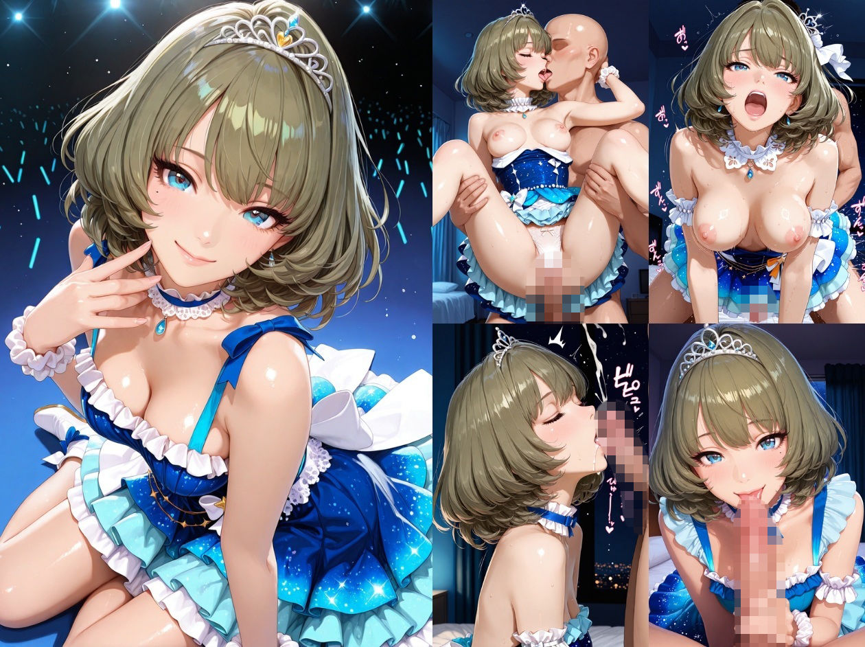 飲み会でお持ち帰りされるアイドルたち（ア●マス 安●菜々 高●楓 三●美優 片●早苗） サンプル2ページ目