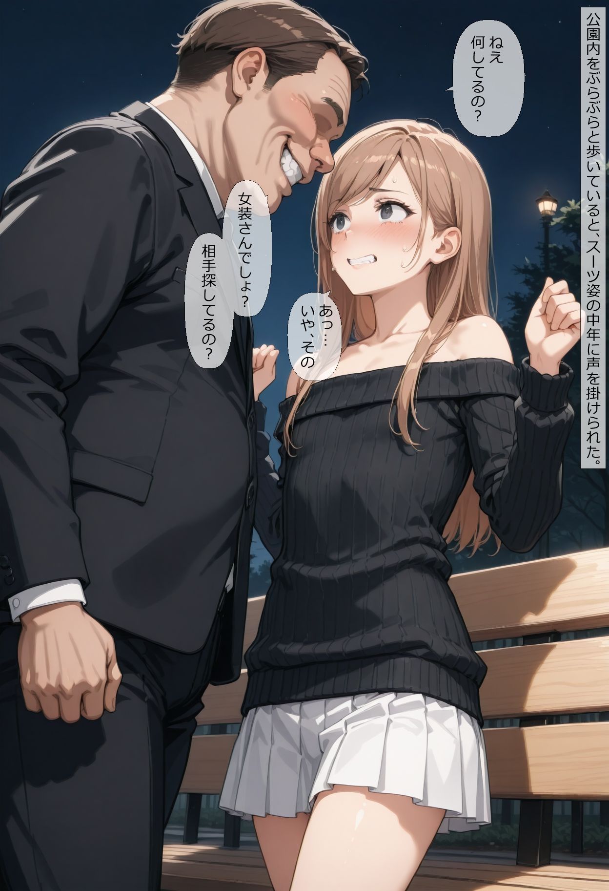 【女装】沙也加の場合12 〜露出の味 1〜 サンプル1ページ目