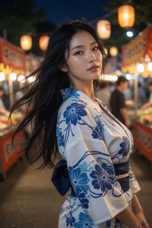 浴衣のAI彼女と縁日デートもちろん最後は野外でエッチをしこたま楽しんだ夏 サンプル5ページ目