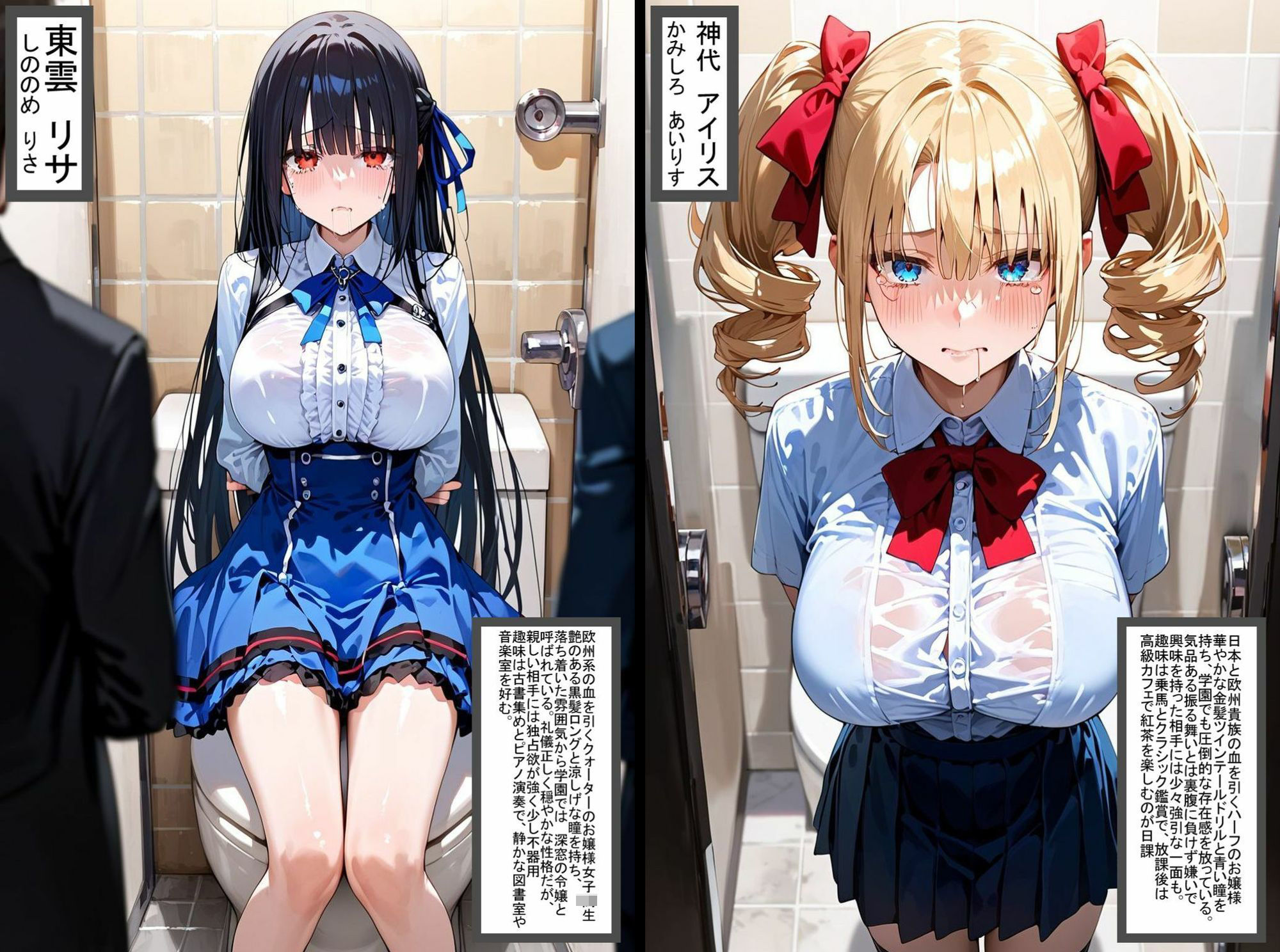 2人の狙われたJK 性奴●化計画【肉便器編】（リサ・アイリス） サンプル1ページ目