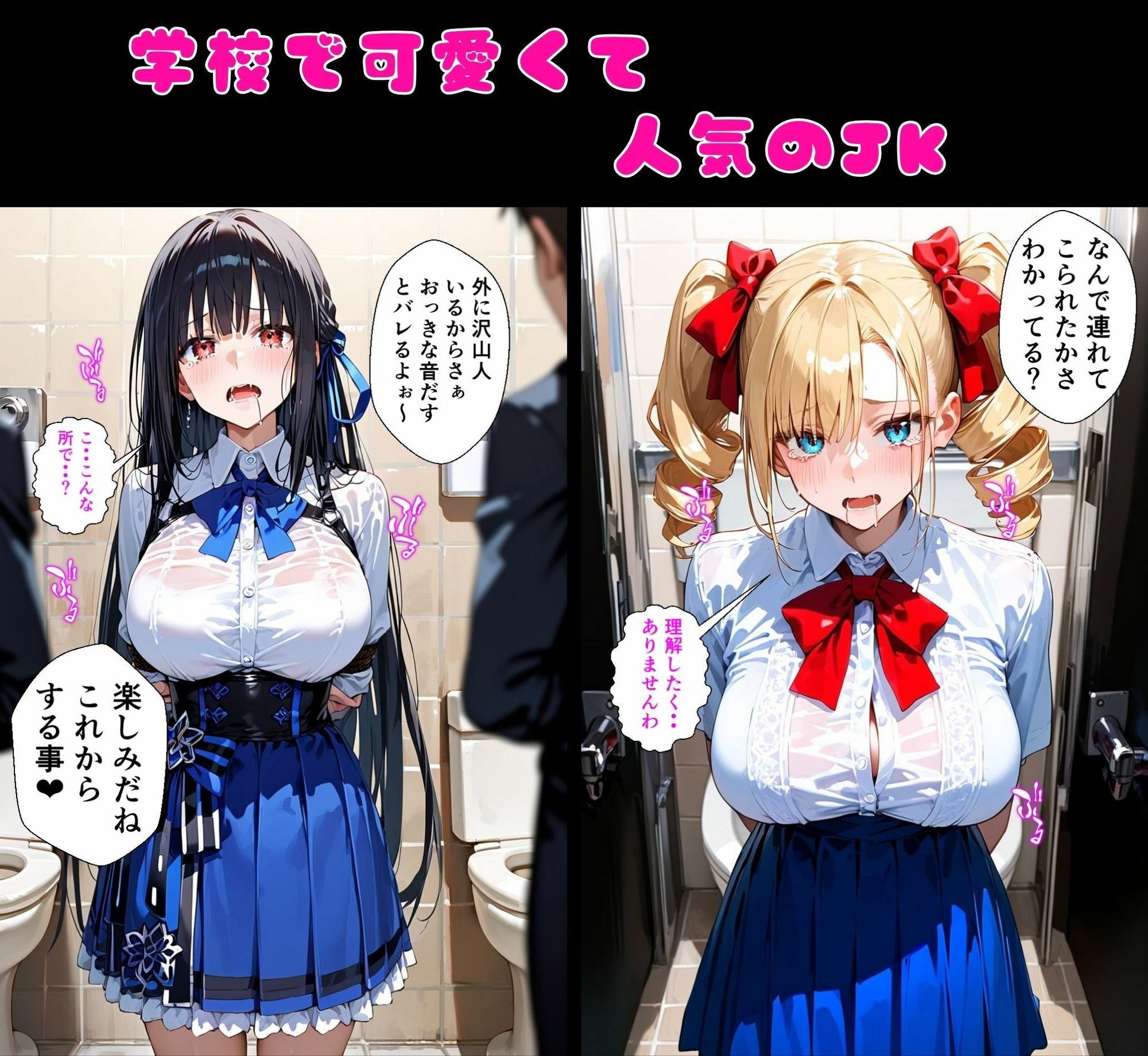 2人の狙われたJK 性奴●化計画【肉便器編】（リサ・アイリス） サンプル2ページ目