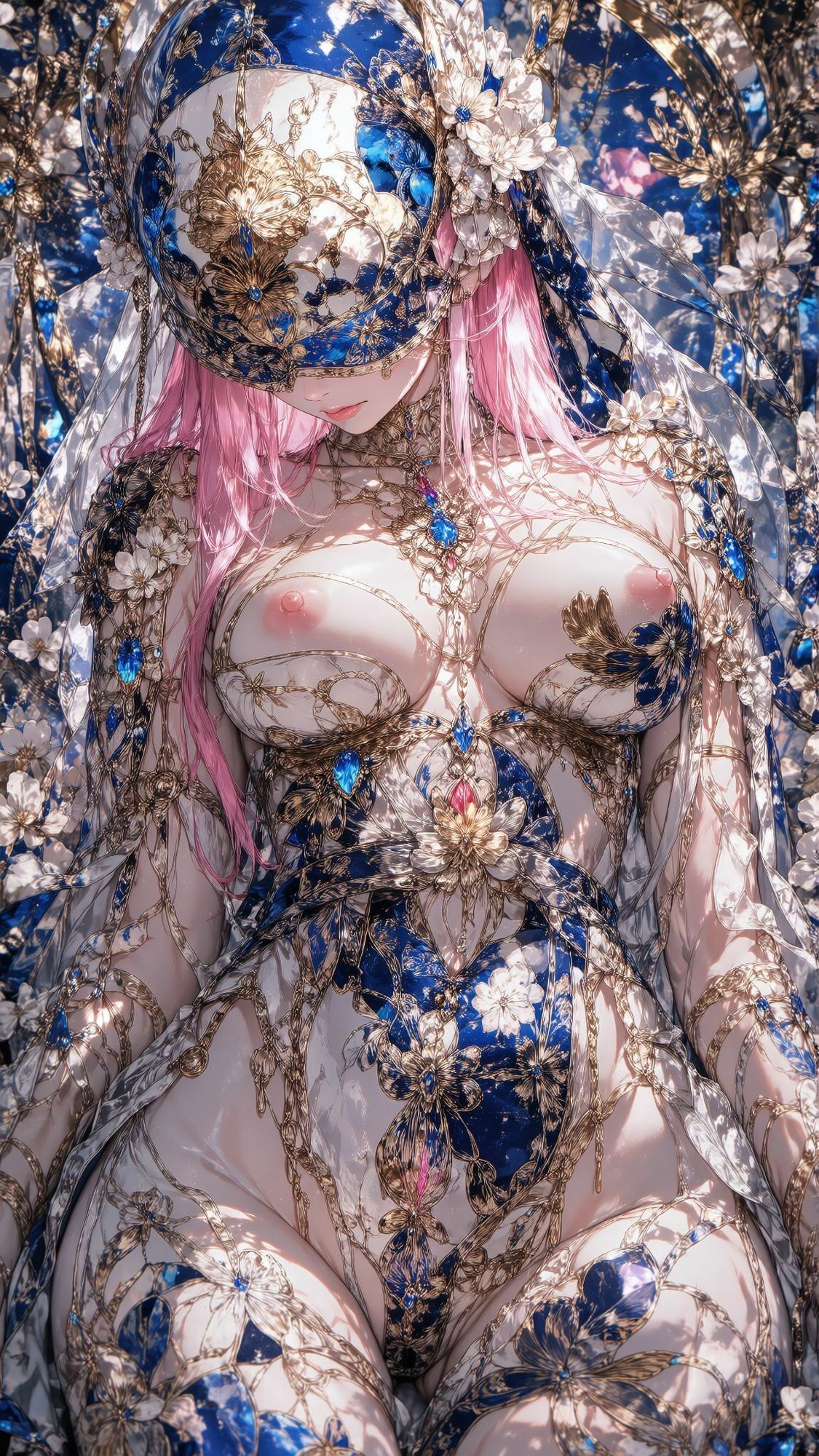 【500枚・4K超高画質】天界の女神たちと艶やかな花ざかりに魅せられる極上の美少女イラスト集【2160×3840px・PNG・縦長】神聖なる光香と最高峰の描き込みでおくる耽美なプレミアム保存版 サンプル10ページ目