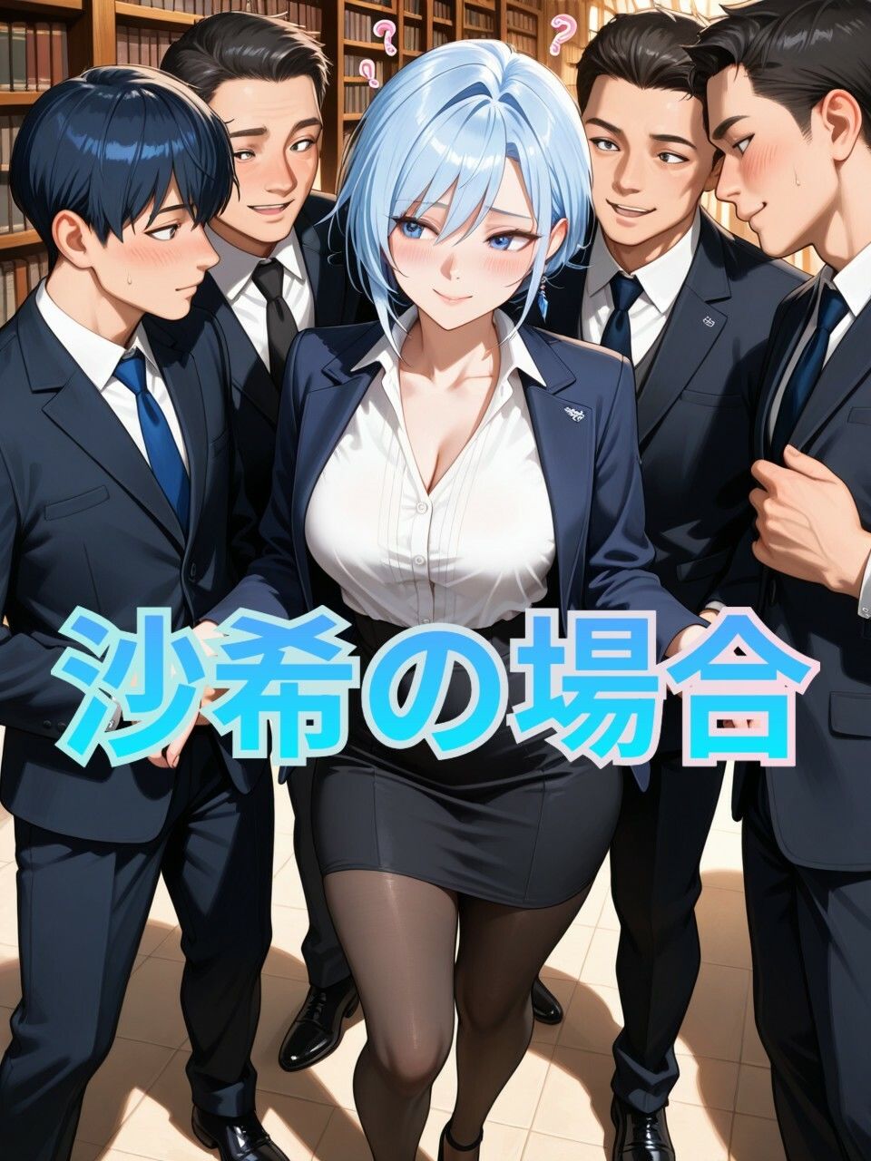 絶対に声を出せない場所で、絶頂を繰り返す女達  図書館編！ サンプル3ページ目