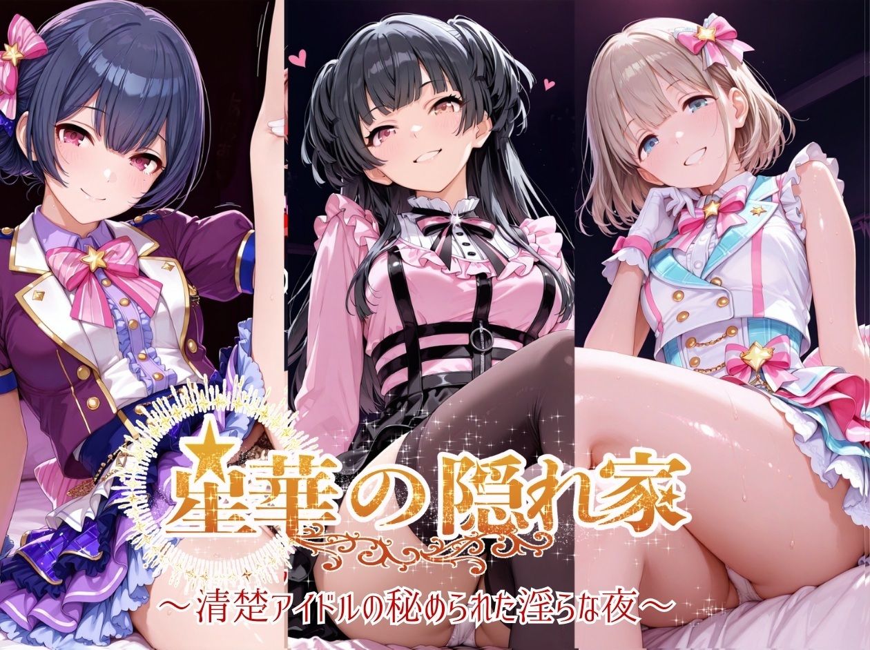 星華の隠れ家 〜清楚アイドルの秘められた淫らな夜〜芹●あさひ・黛●優子・杜●凛世 編 サンプル1ページ目