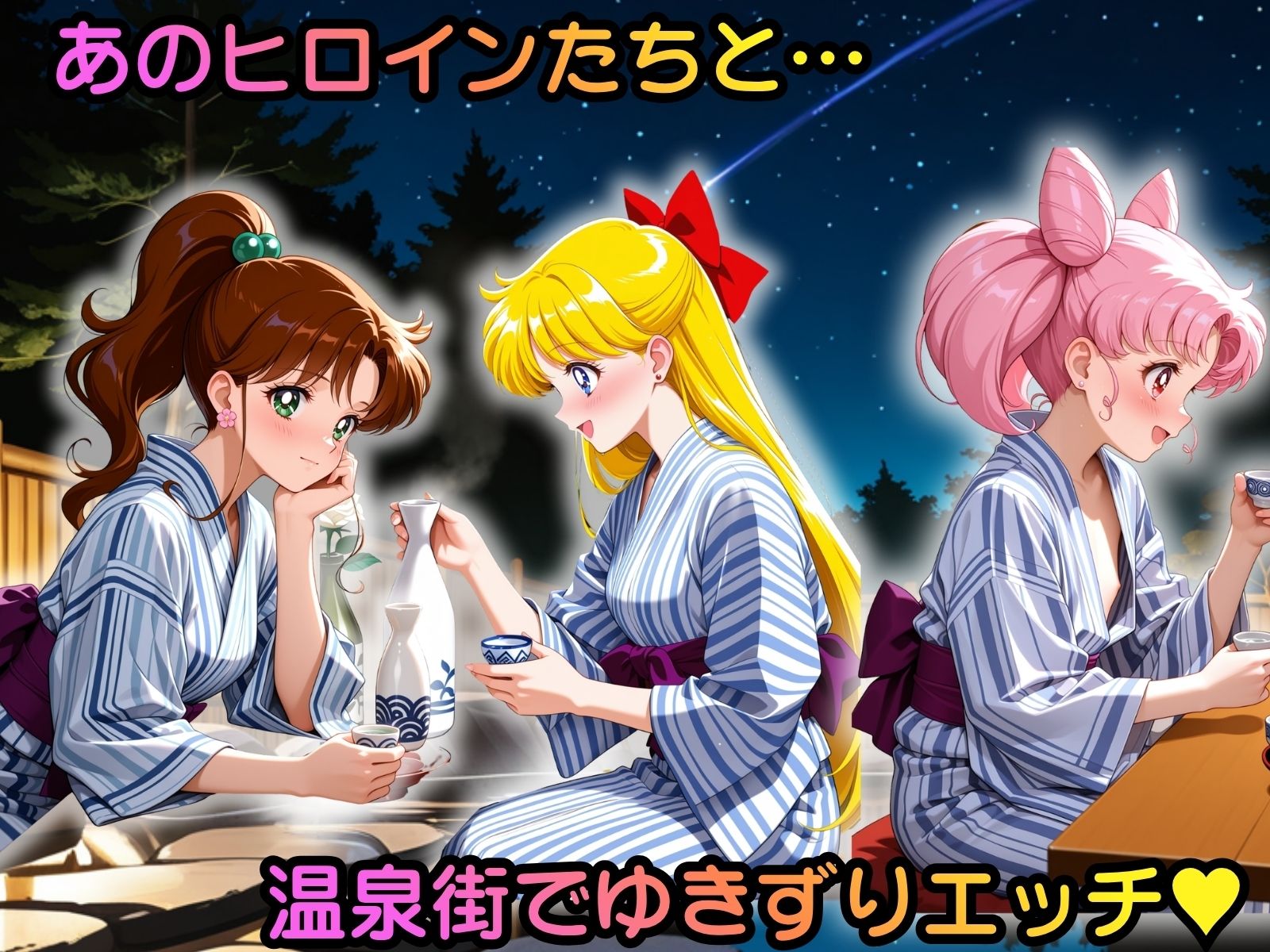 ヒロイン温泉街ゆきずりエッチ 美少女戦士セーラ●ムーン編その2 サンプル1ページ目