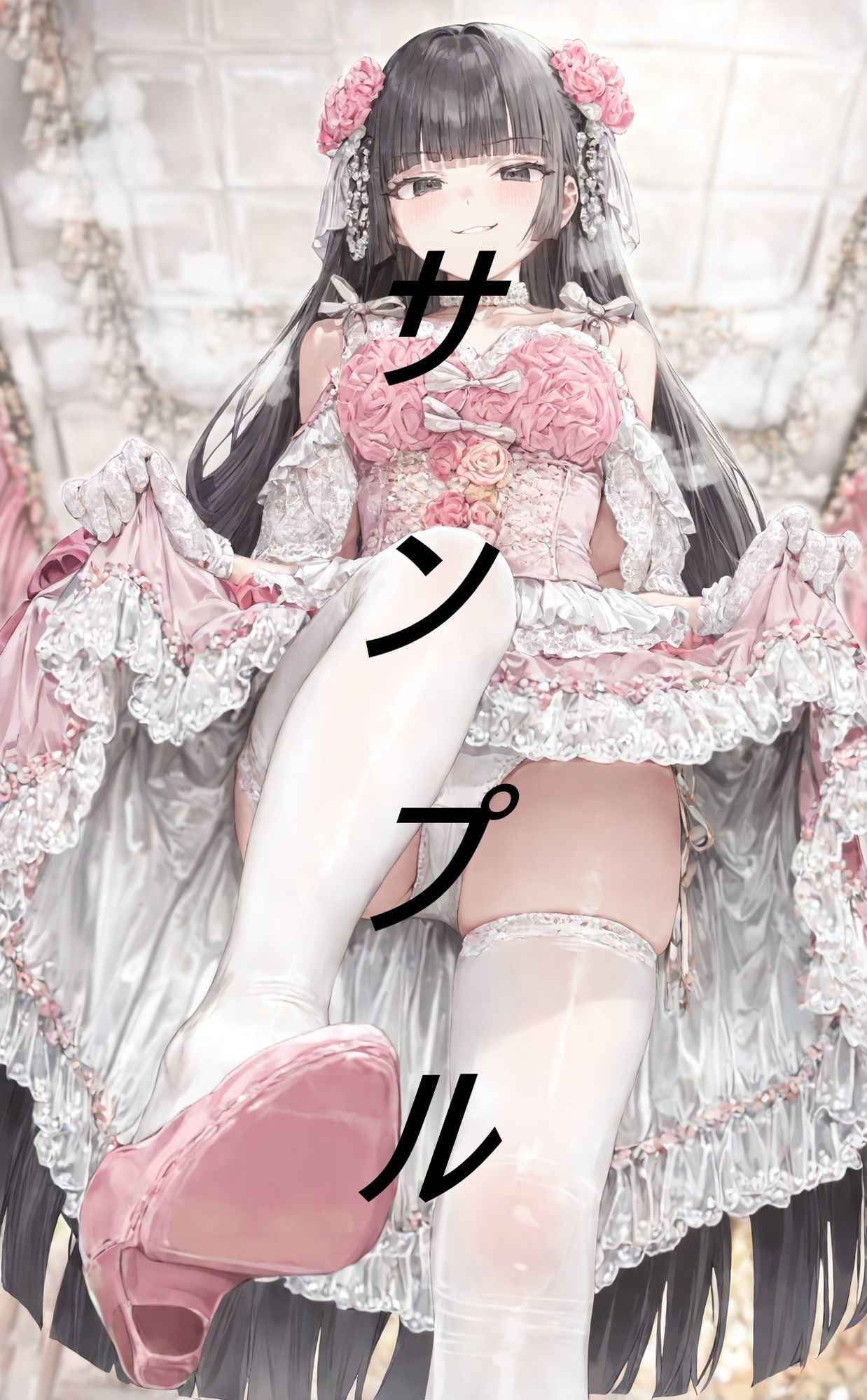黒髪姫カット姫に見下される画集 サンプル7ページ目