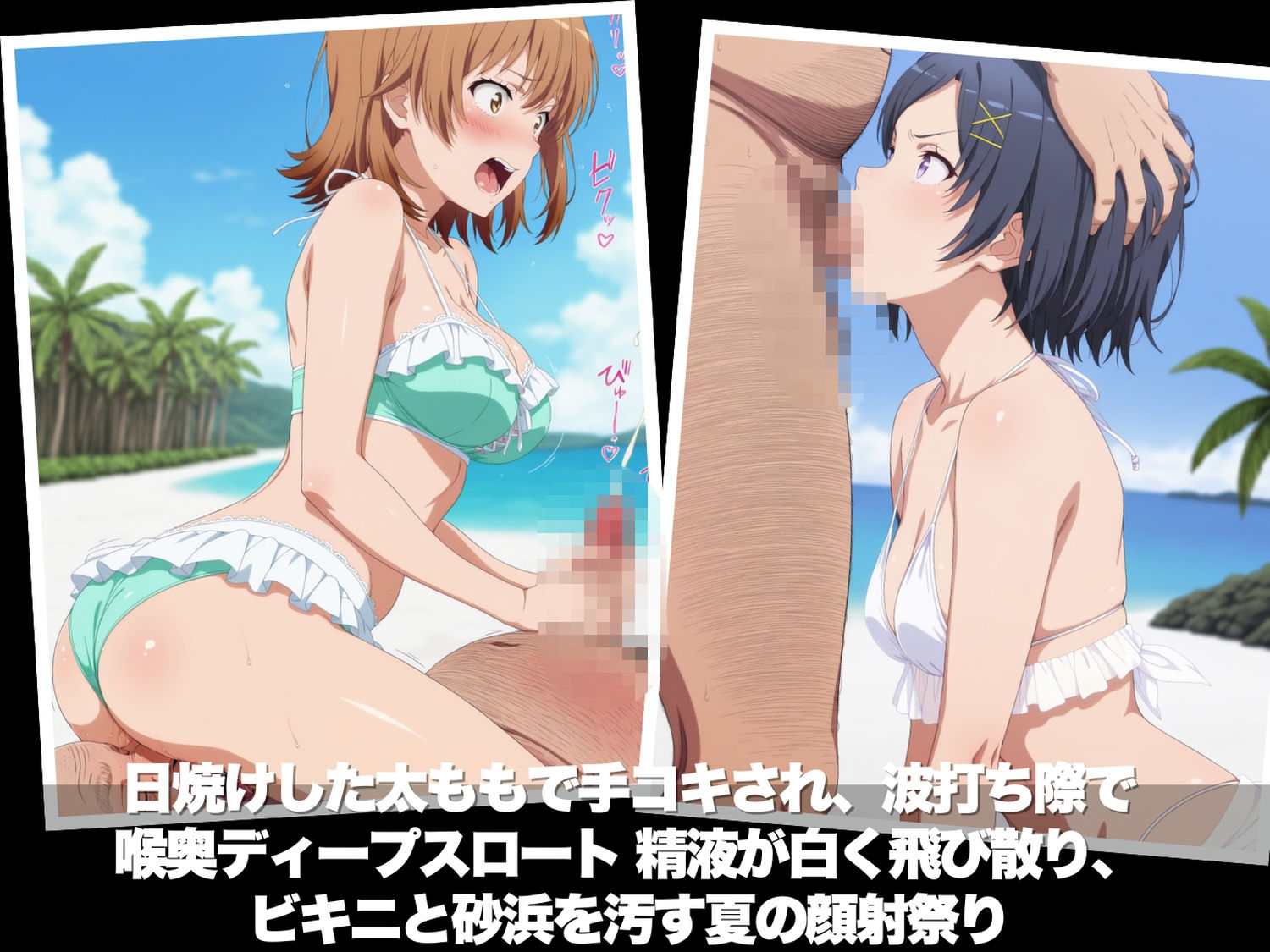 真夏の海辺で堕ちて 〜おじさんの虜になって妊娠するまで〜 や●り俺の青春ラブコメはまちがっている。編 サンプル4ページ目