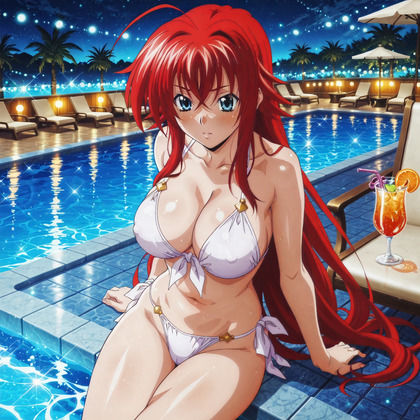 リアス・〇レモリーと夜デートでイチャラブ編 サンプル1ページ目
