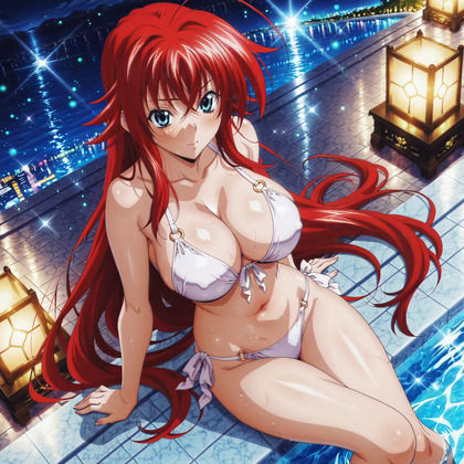 リアス・〇レモリーと夜デートでイチャラブ編 サンプル2ページ目