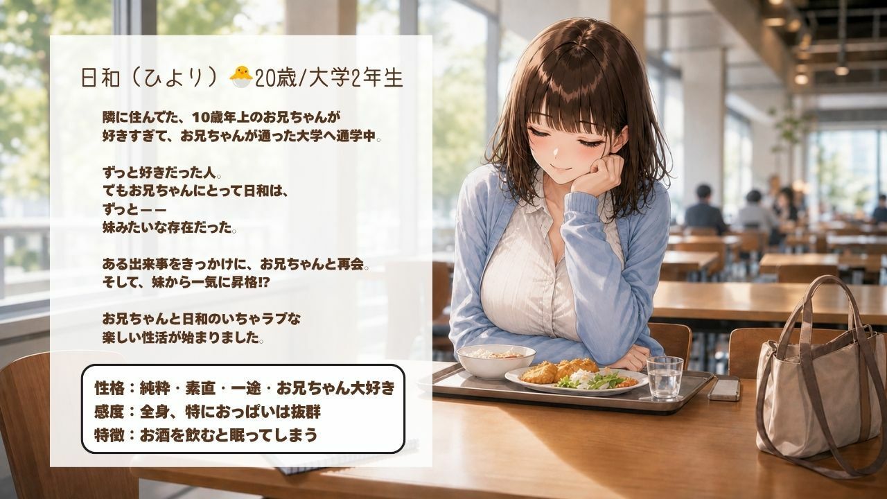 『お兄ちゃんの秘密の特訓』第1話 〜日和、もう子〇じゃないよ〜 サンプル1ページ目