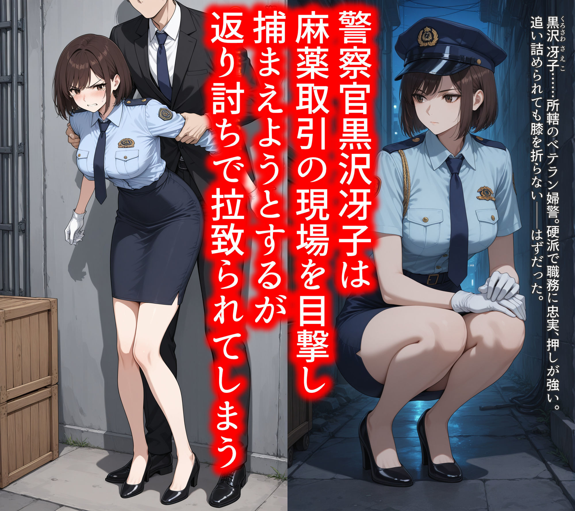 女性警察官が拉致られてヤク漬けで堕ちていくまで サンプル2ページ目