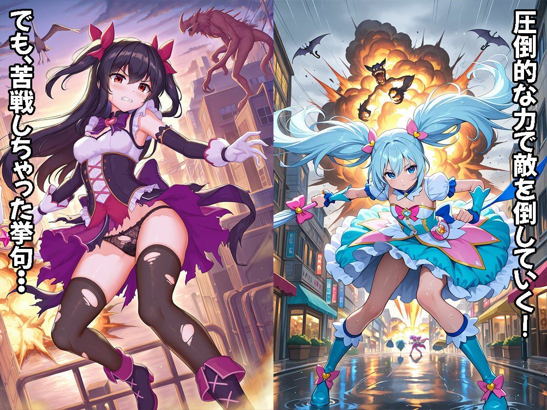 魔法少女は負けたら裁かれる（CG500枚） サンプル2ページ目