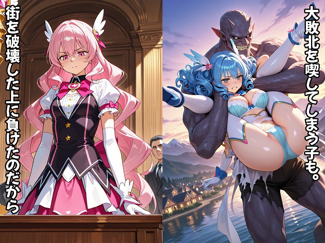 魔法少女は負けたら裁かれる（CG500枚） サンプル3ページ目