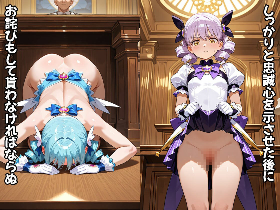 魔法少女は負けたら裁かれる（CG500枚） サンプル4ページ目