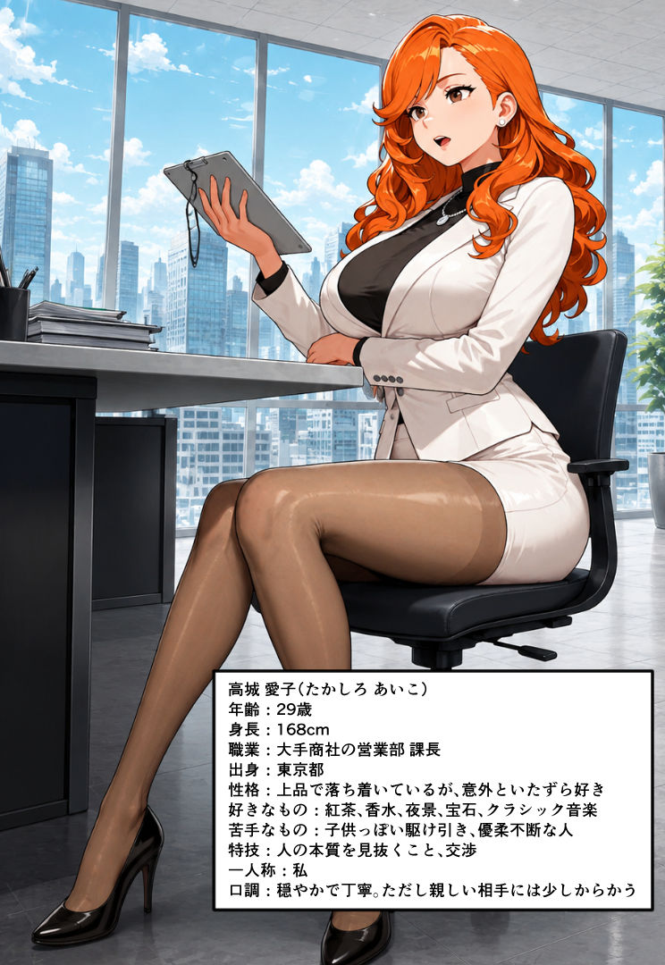 憧れの先輩上司とやってみた。 サンプル2ページ目