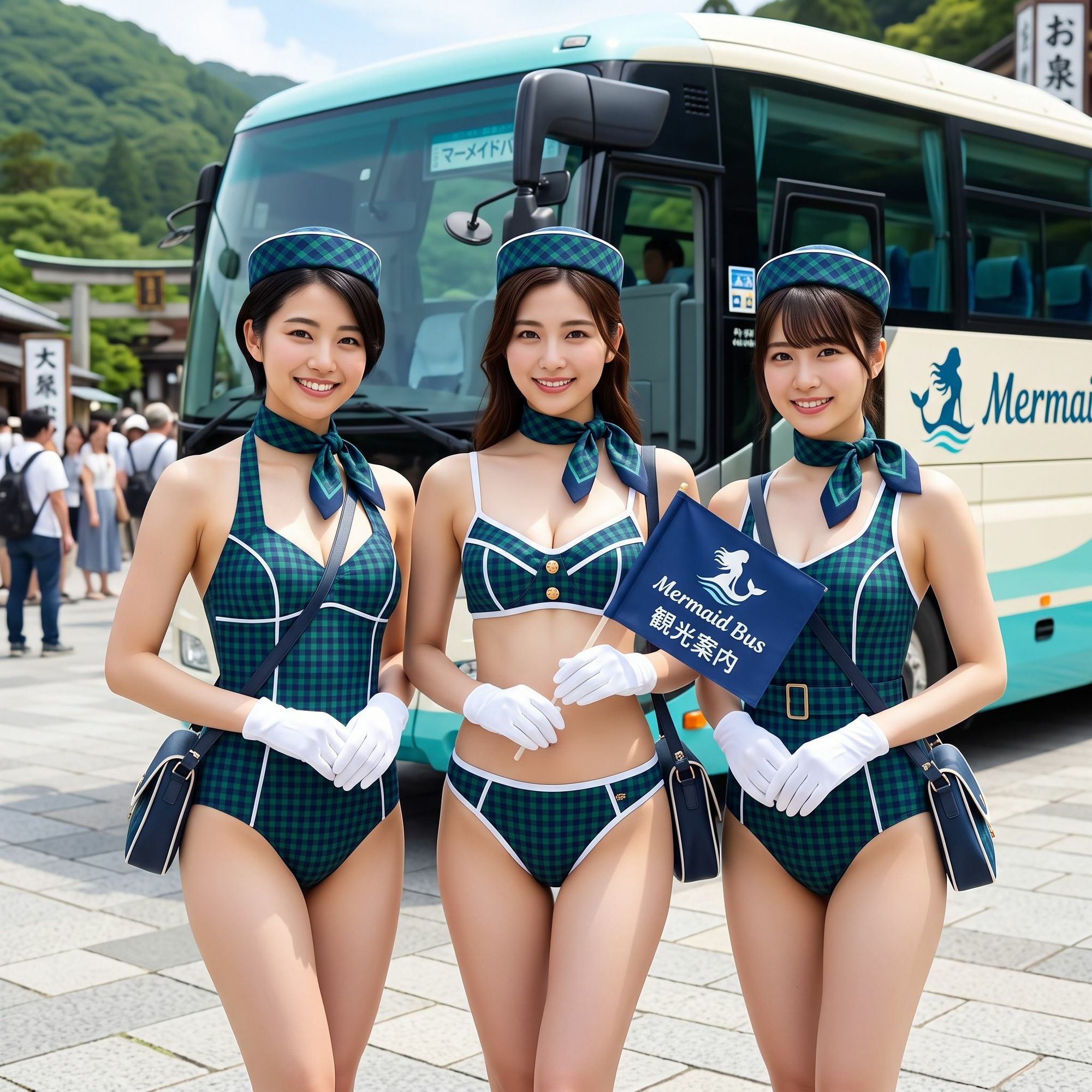 水着バスガイド写真集 サンプル3ページ目