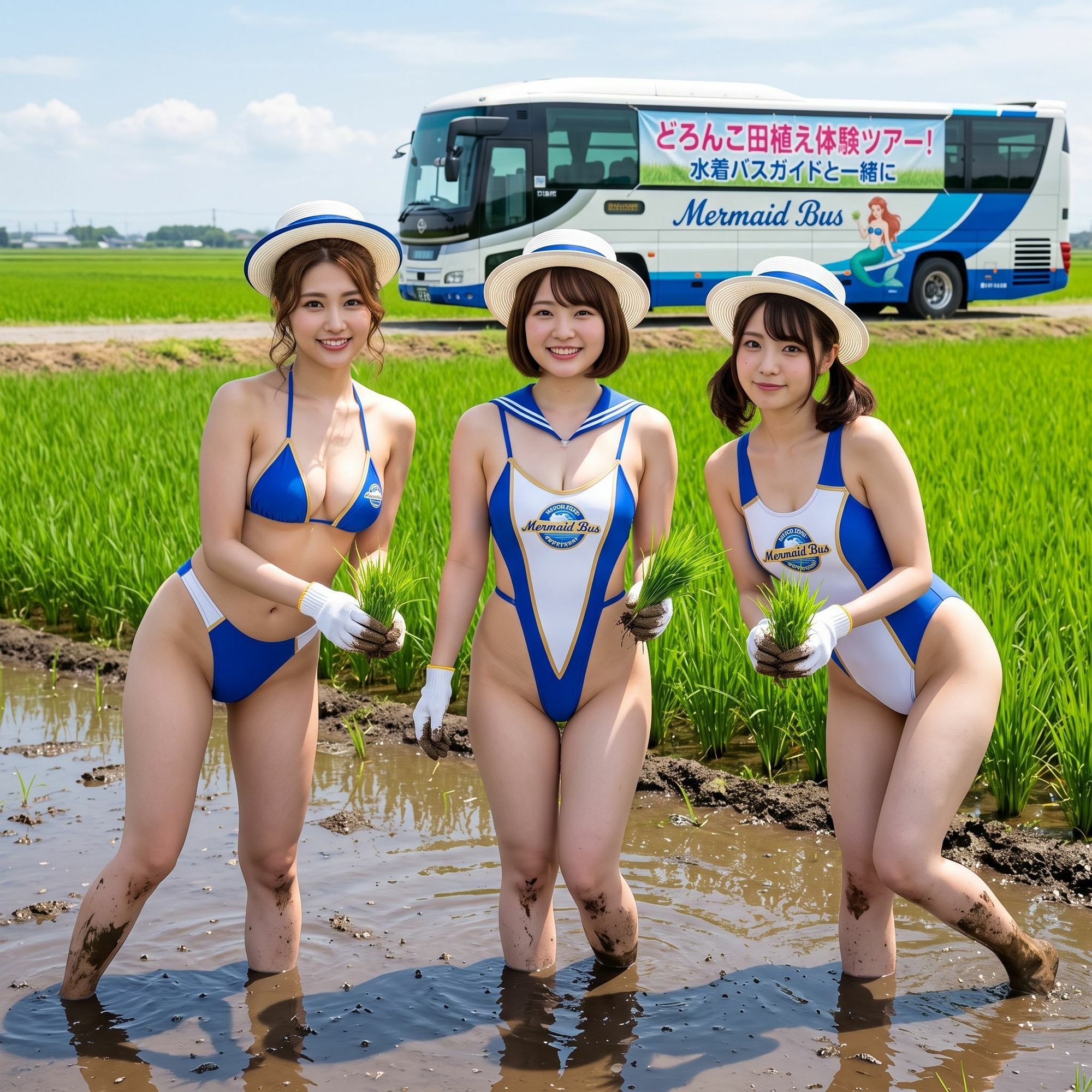 水着バスガイド写真集 サンプル6ページ目