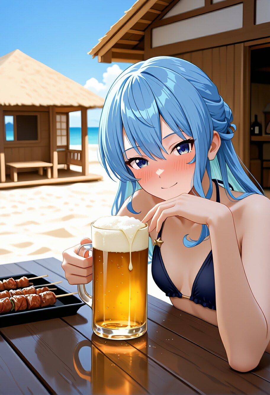 Vtuberと海デート 〜星街す〇せい〜 サンプル5ページ目