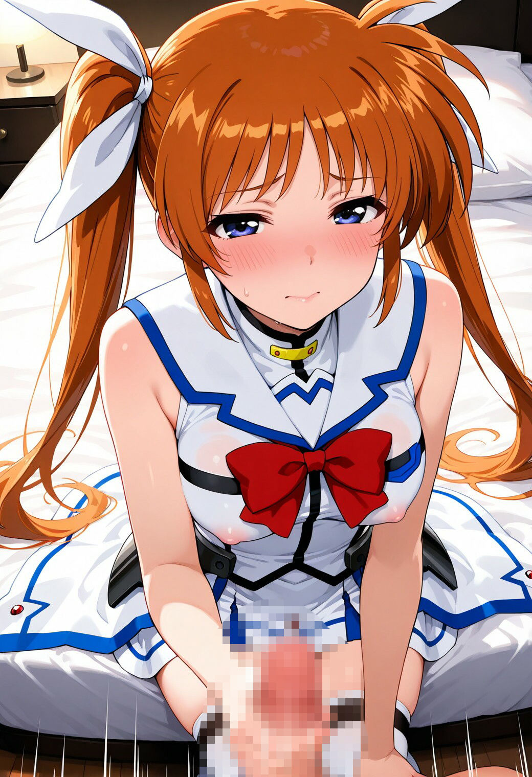〇町なのは 弄り尽くされる少女の記録 【正常位・フェラ・脇コキ・亀甲縛り】〜睡眠・昏●奉仕＆ヌードグラビア付〜 サンプル4ページ目