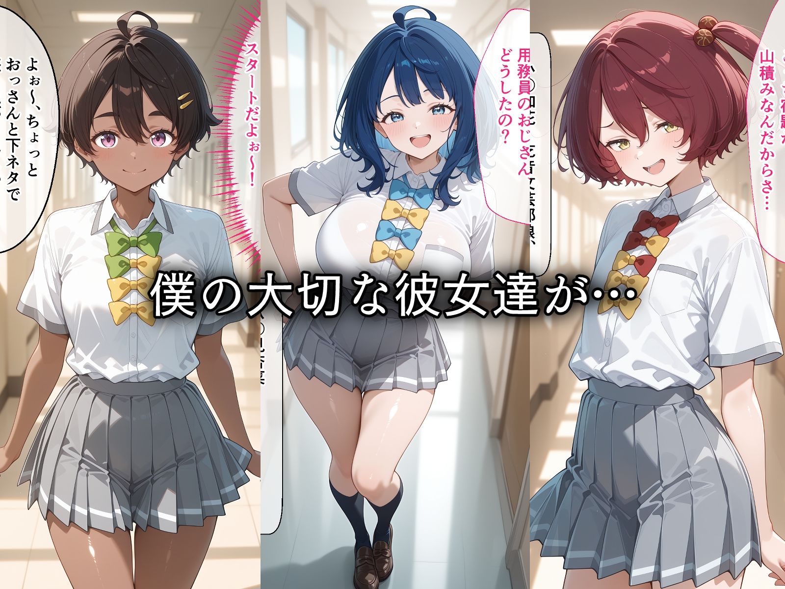 寝取られた二番手の女子校生たち〜催〇アプリで種付け完了 サンプル1ページ目