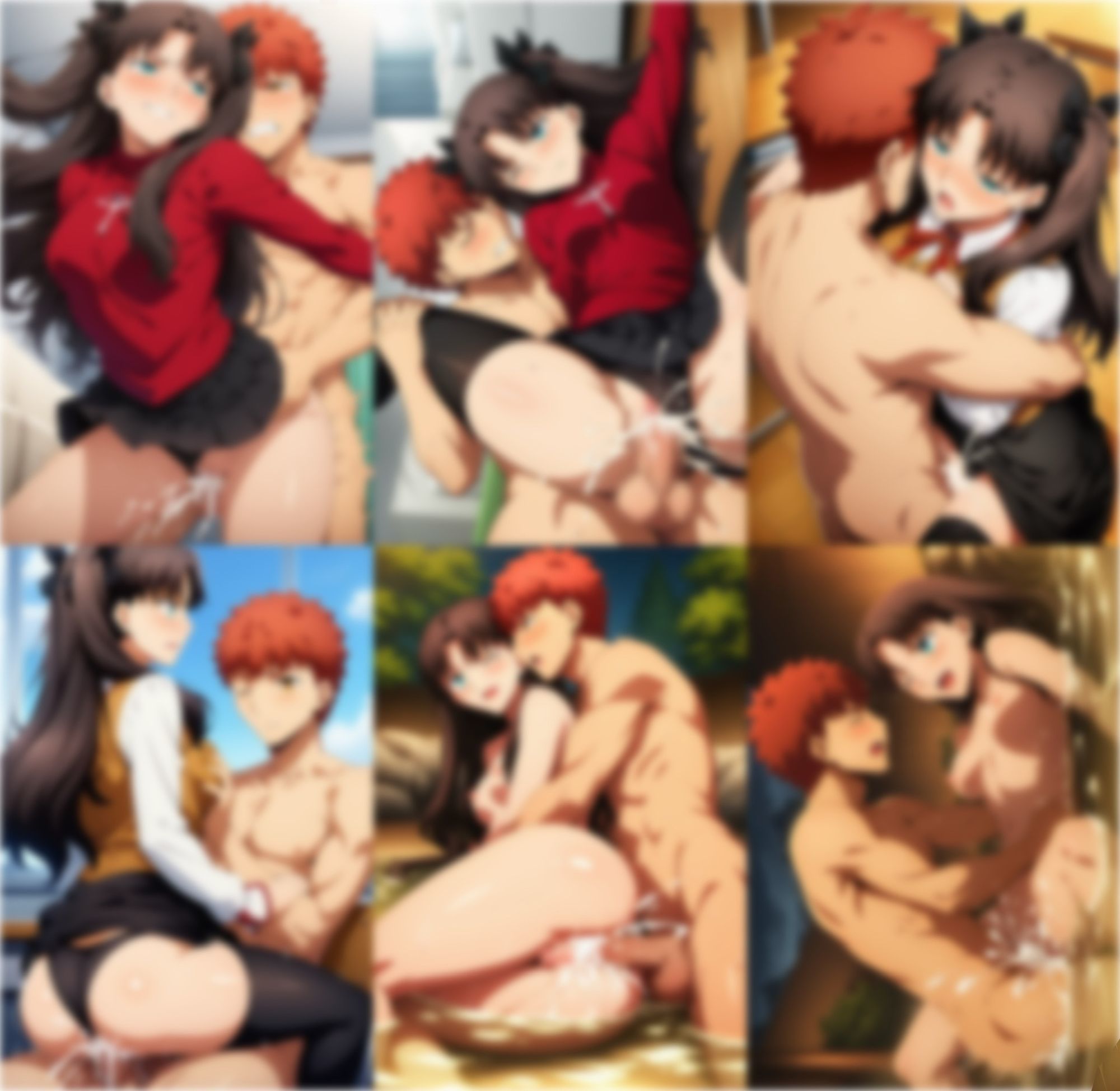 純愛  （遠〇凛＆間〇桜） サンプル5ページ目